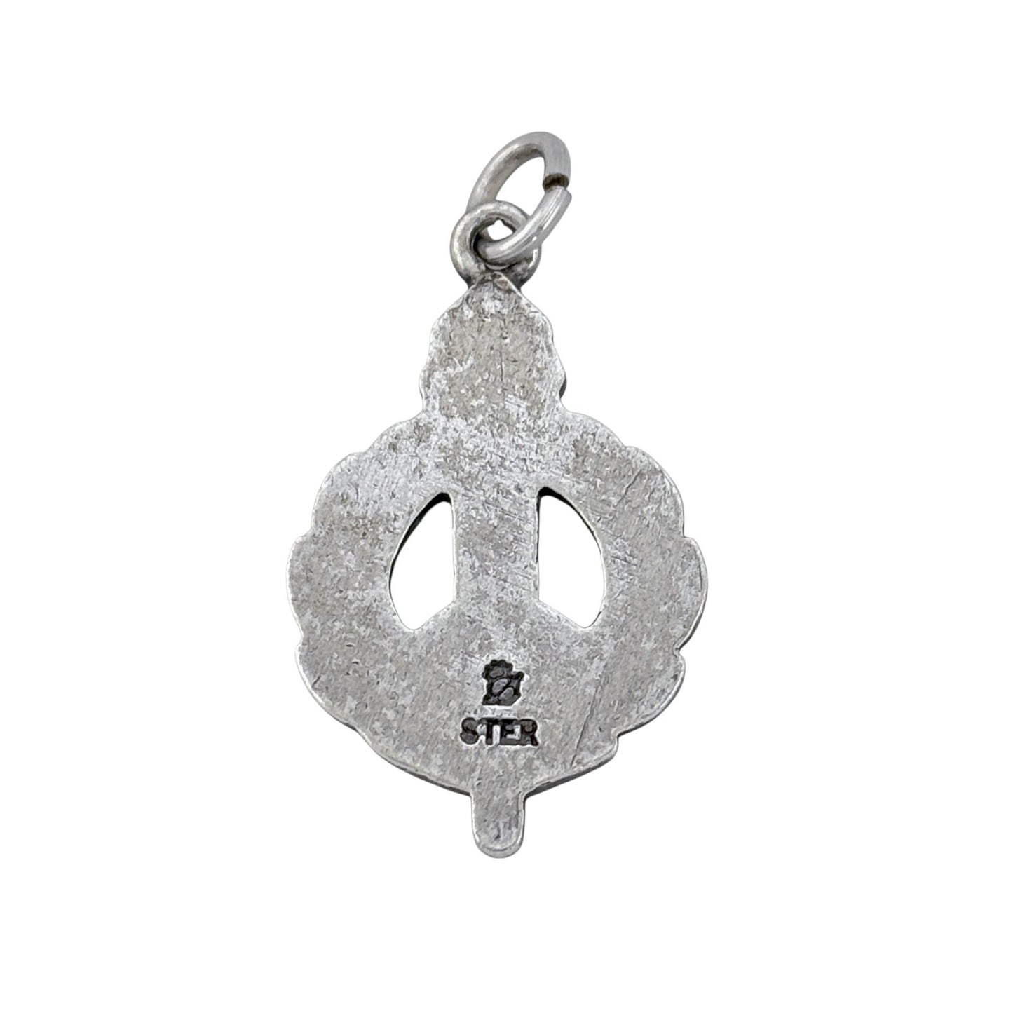 Vintage Sterling Silver 925 Laurel Wreath Pendant