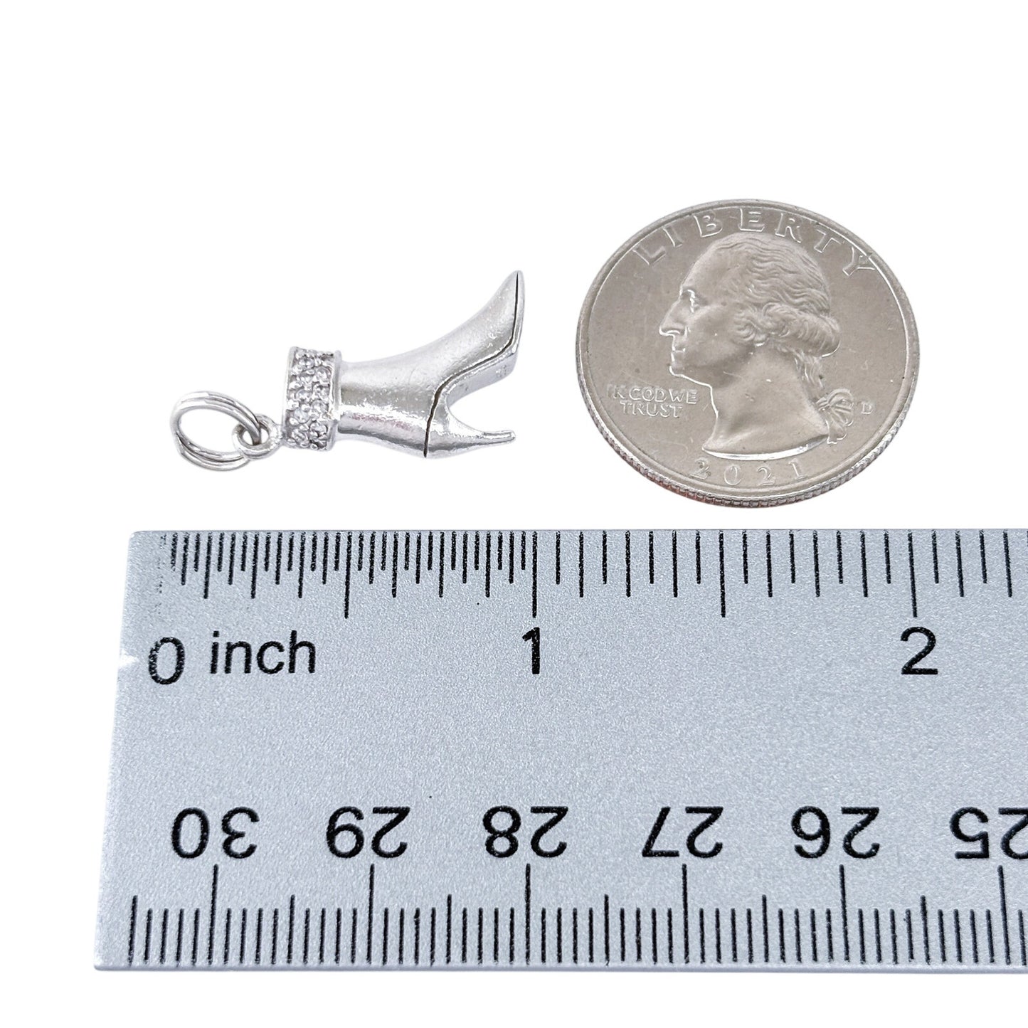 Vintage Sterling Silver 925 High-Heel Shoe Charm