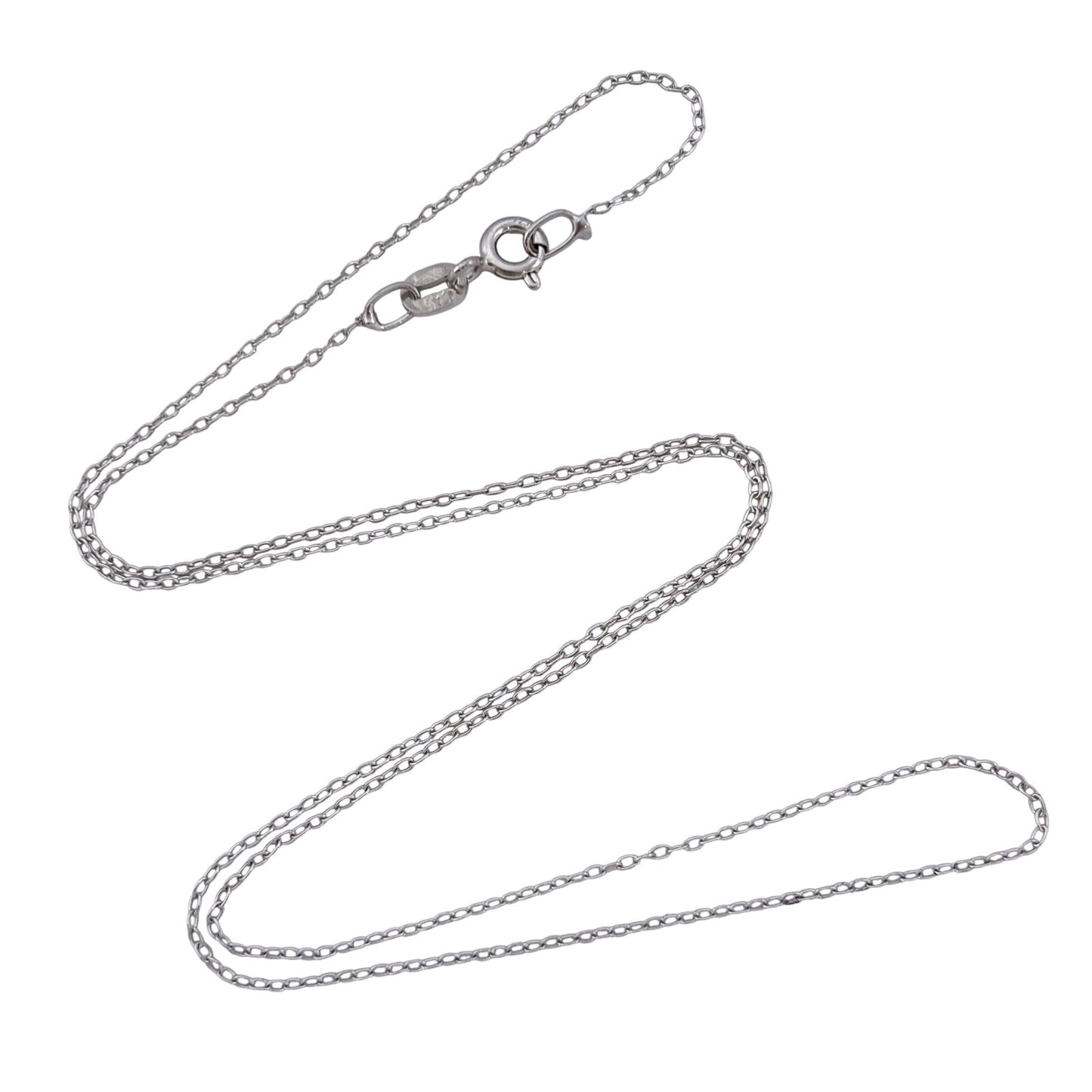 Vintage Italy Sterling Silver 925 Cable Link Chain Necklace 18"