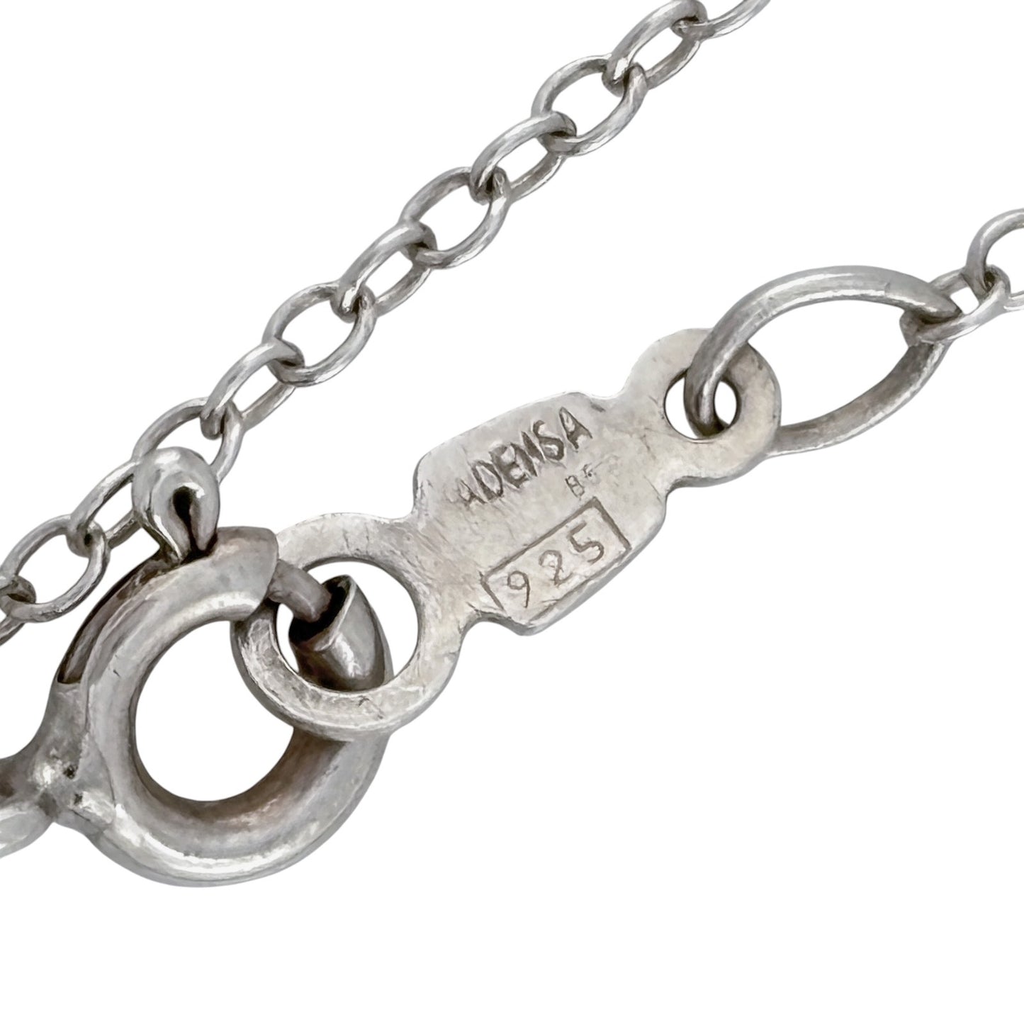 Vintage Sterling Silver 925 Cable Link Chain Necklace 17"