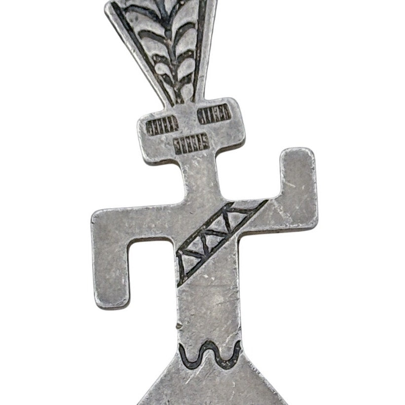 Vintage Sterling Silver 925 Kachina Doll Dancer Pendant