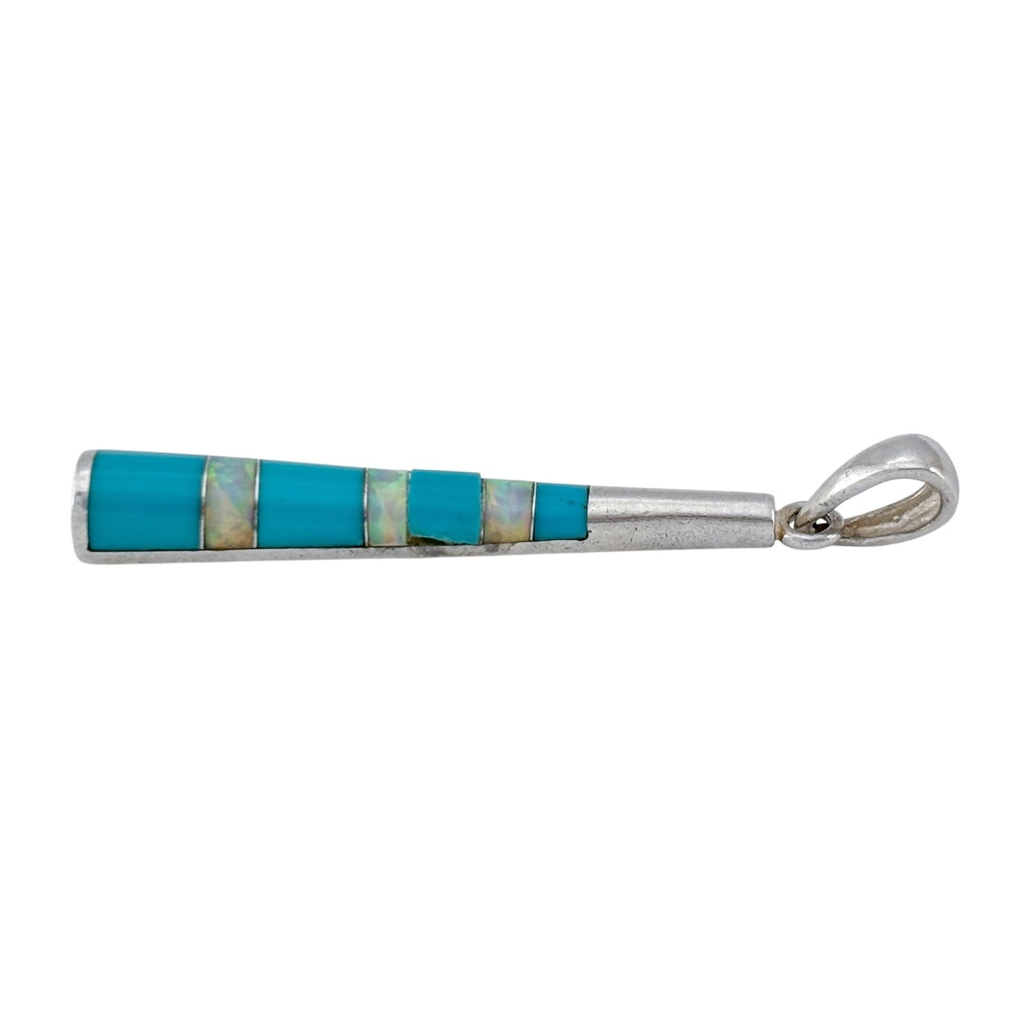Vintage Sterling Silver 925 Turquoise Opal Pendant