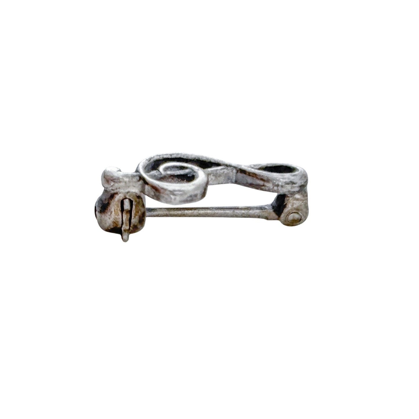 Vintage Sterling Silver 925 Dainty Treble Clef Lapel Pin