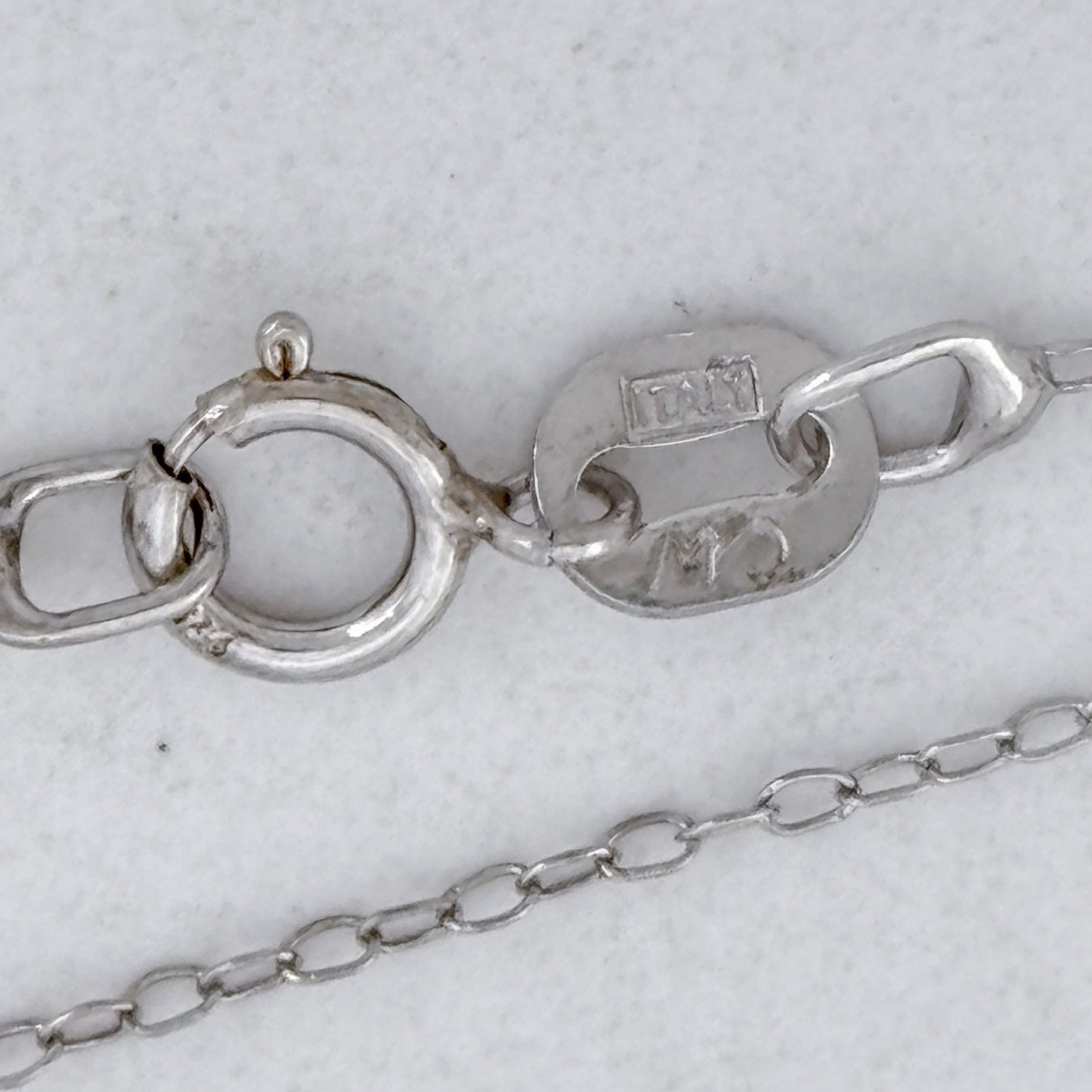 Vintage Italy Sterling Silver 925 Cable Link Chain Necklace 18"