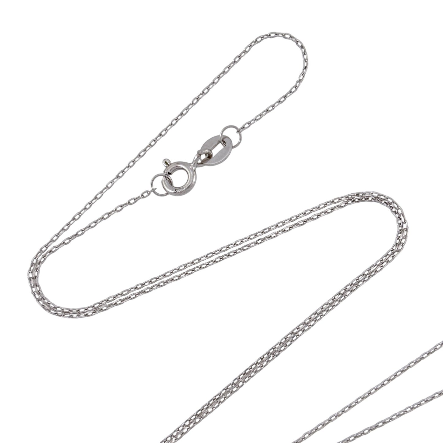 Vintage Italian Sterling Silver 925 Cable Chain Necklace 18"
