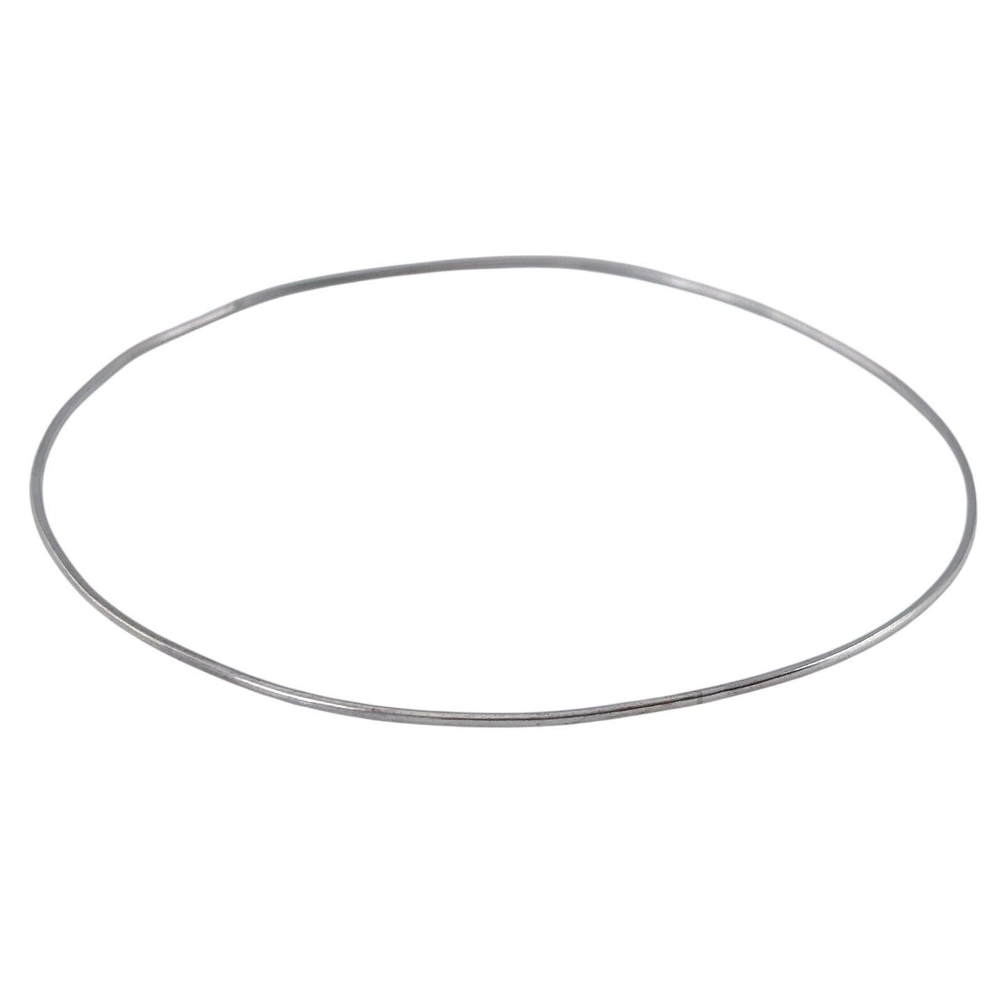 Vintage Sterling Silver 925 Hoop Bangle Bracelet 8.25"