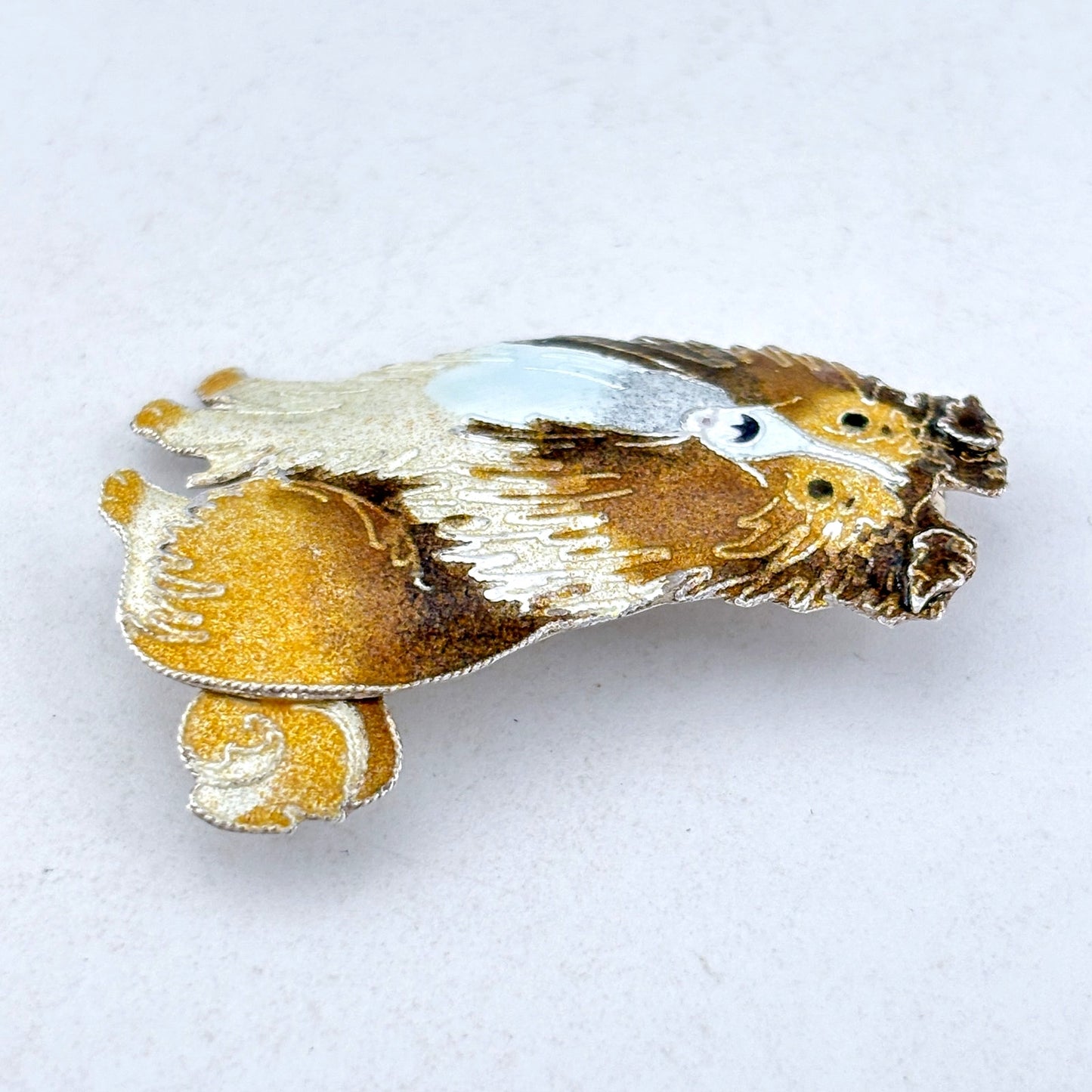 Vintage Sterling Silver 925 Shetland Sheepdog Brooch