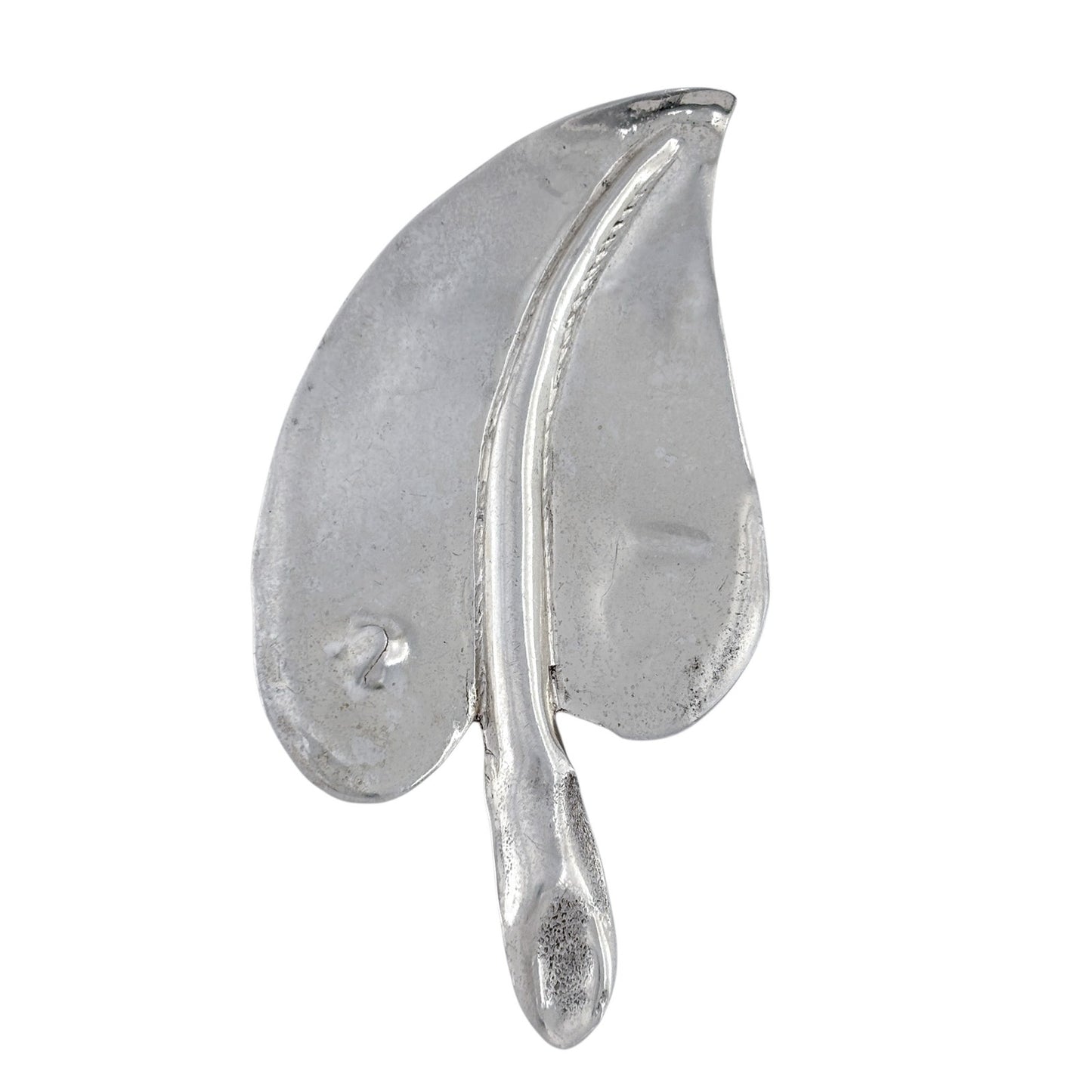 Vintage Sterling Silver 925 Leaf Brooch