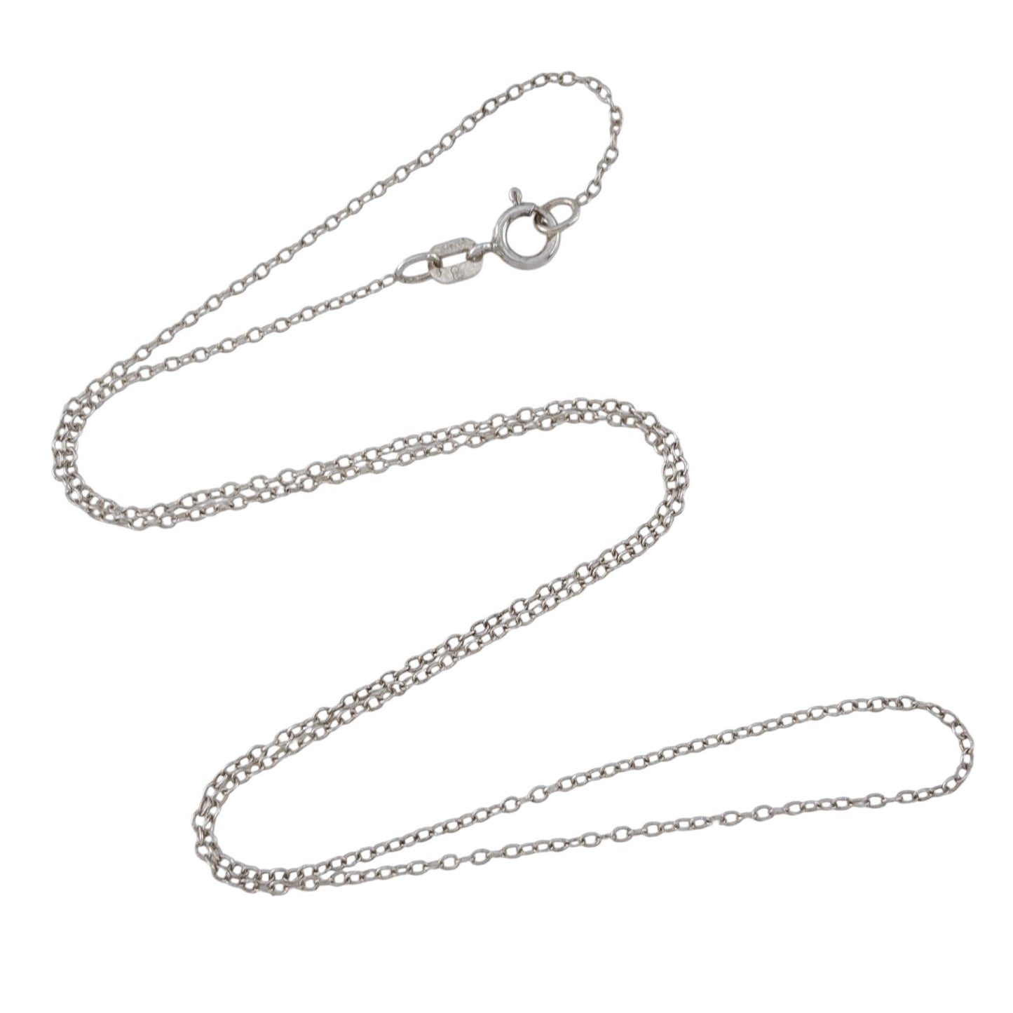 Vintage Italy Sterling Silver 925 Cable Link Chain Necklace 16"
