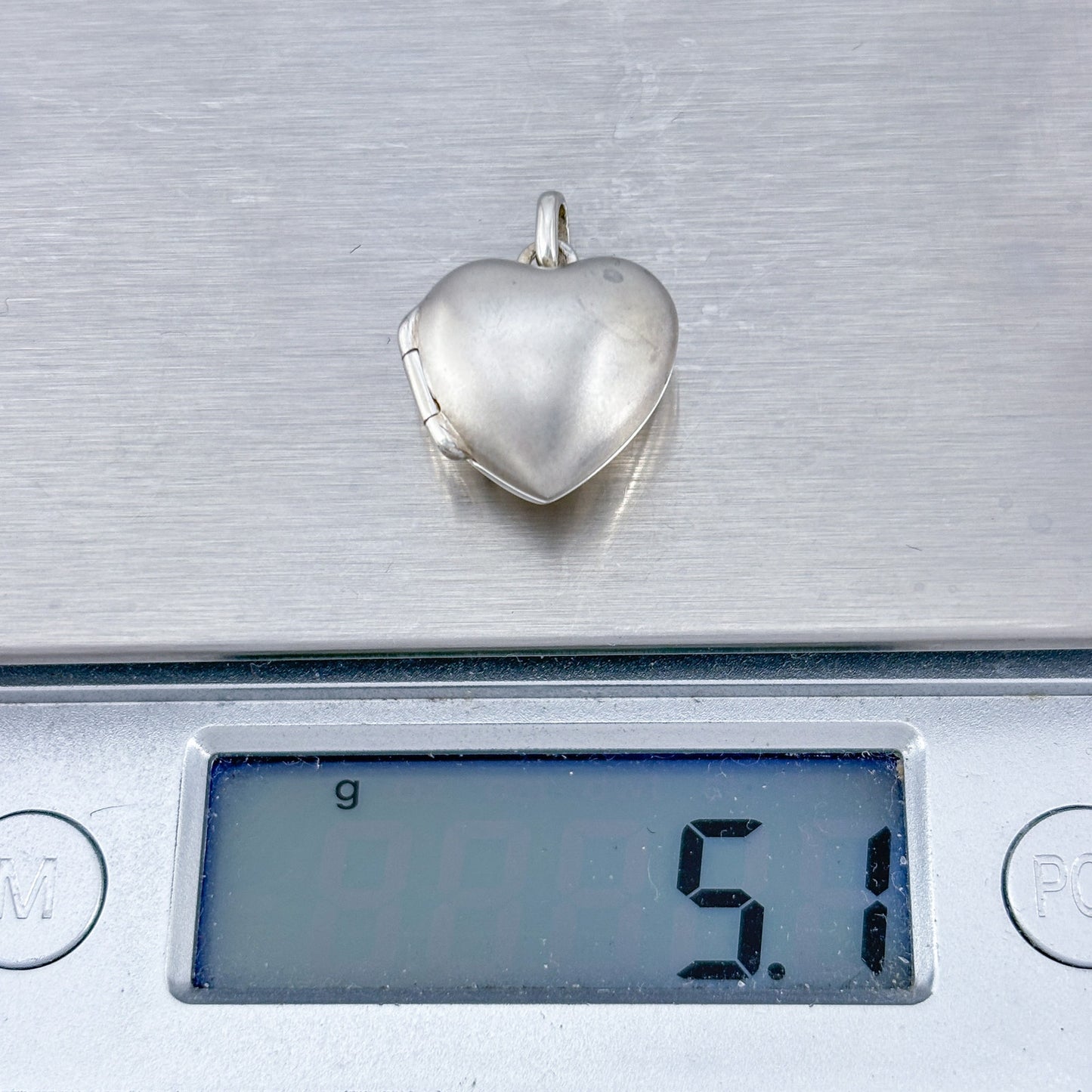 Vintage Sterling Silver 925 Domed Heart Locket
