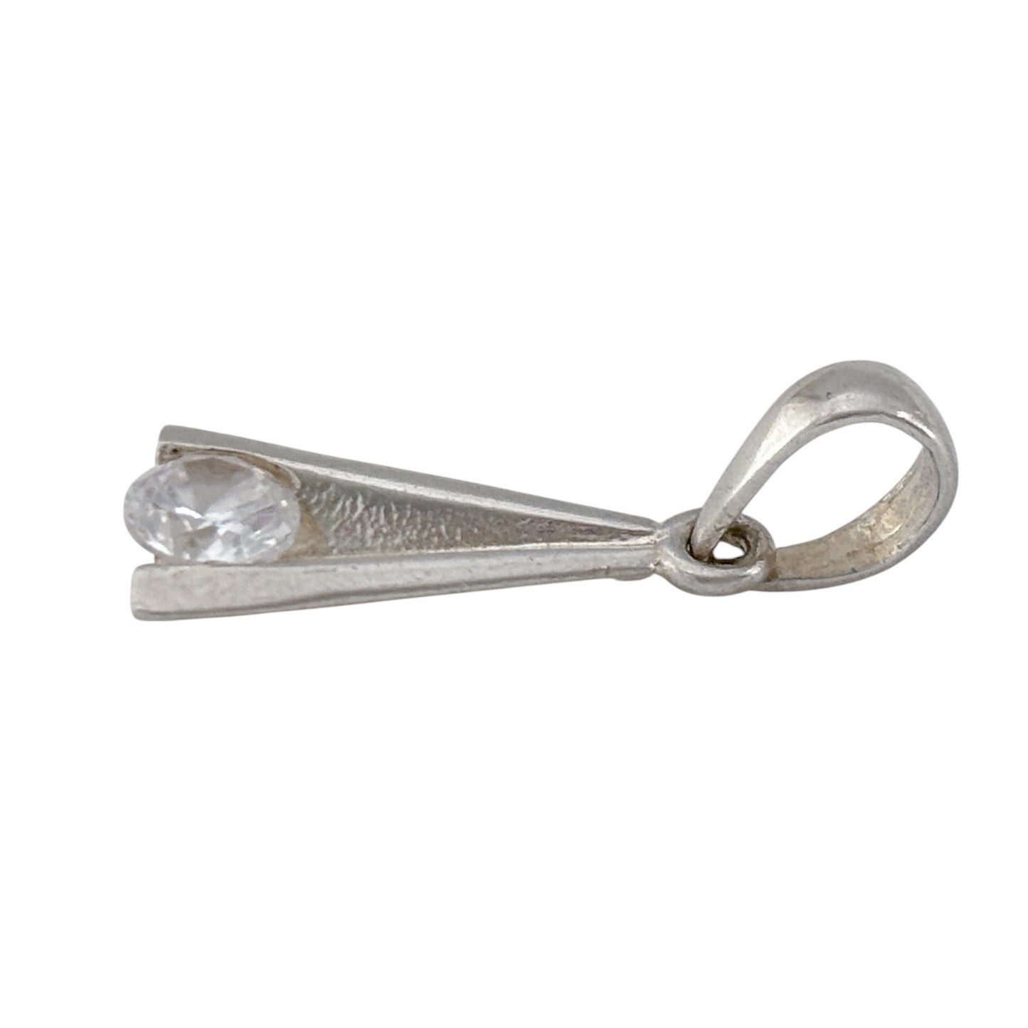 Vintage Sterling Silver 925 Cubic Zirconia Pendant