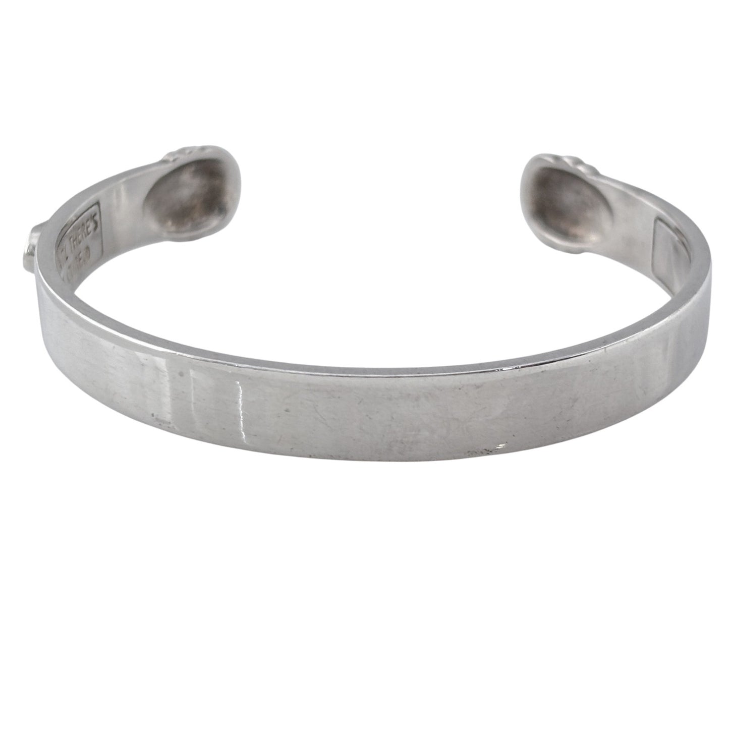 HIV/AIDS Awareness 90’s Silver Plated Until There's a Cure Cuff 7"