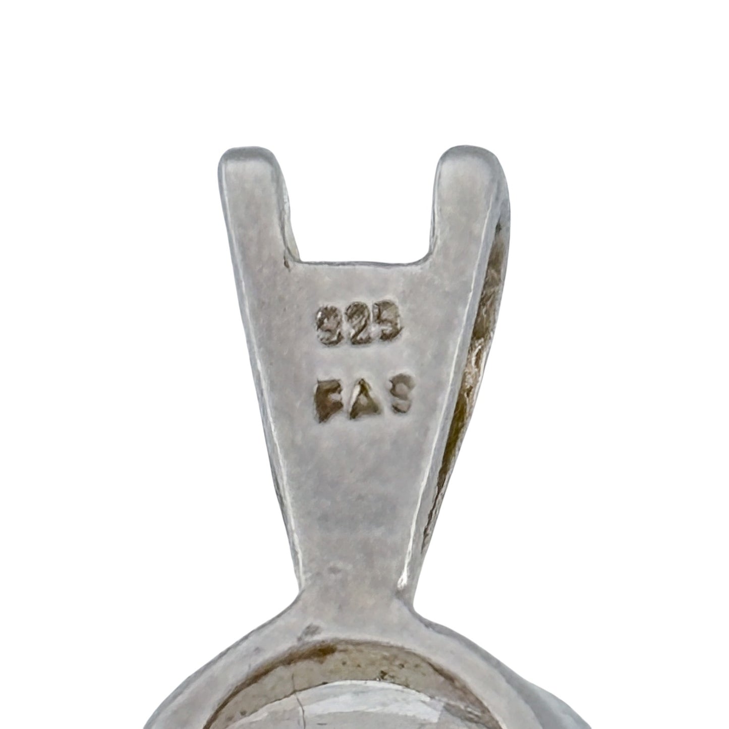 Vintage Sterling Silver 925 Cubic Zirconia Pendant
