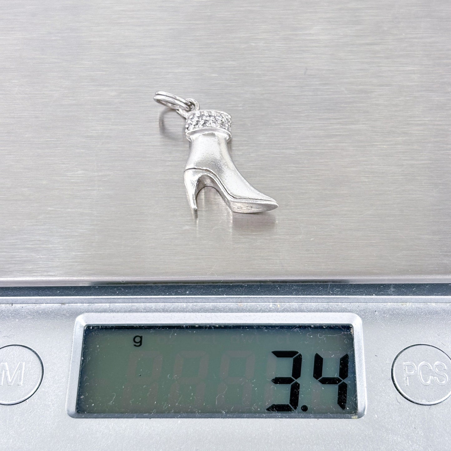 Vintage Sterling Silver 925 High-Heel Shoe Charm