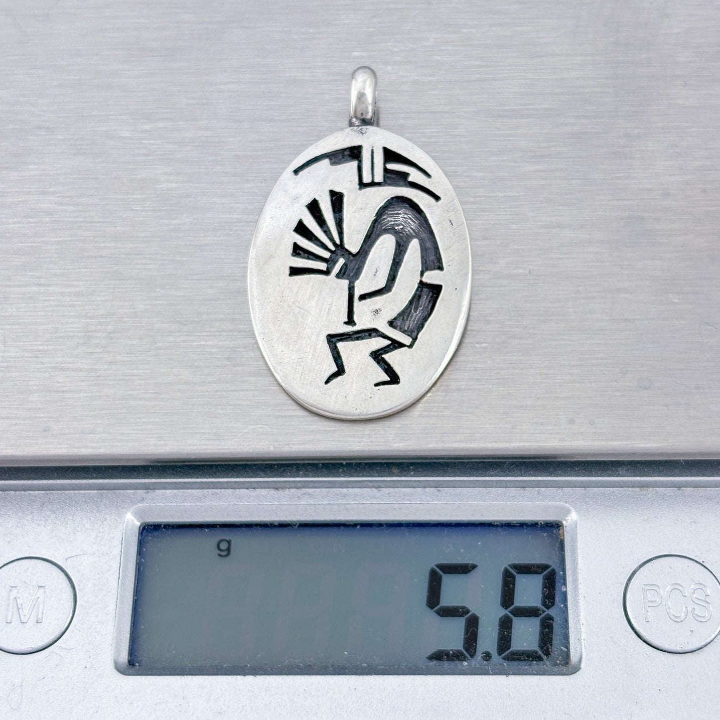 Vintage Sterling Silver 925 Kokopelli Pendant