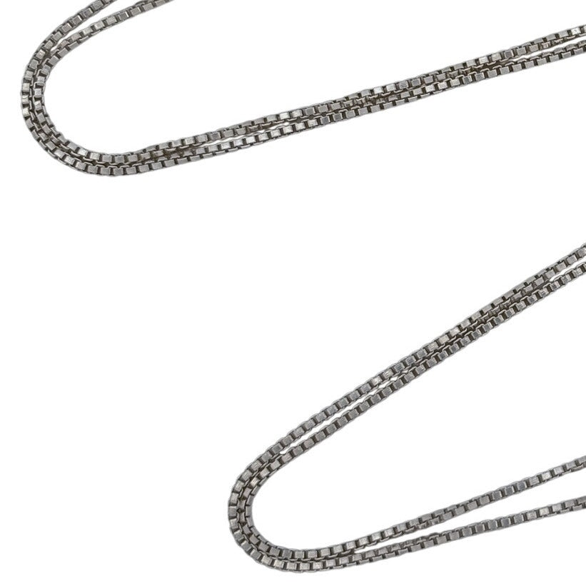 Vintage Italian Sterling Silver 925 Box Link Chain Necklace 20"