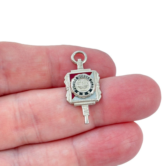 Vintage Sterling Silver 925 Future Nurses Club Charm