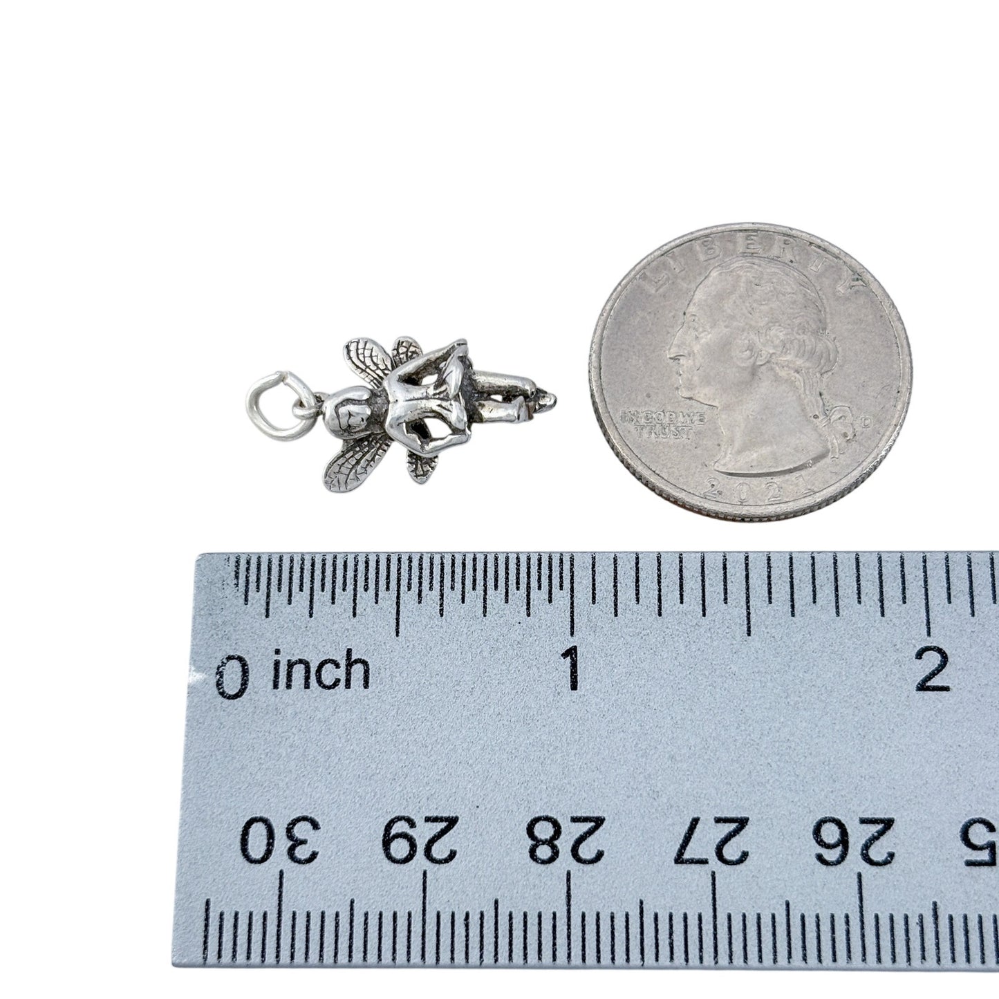 Vintage Sterling Silver 925 Fairy Charm