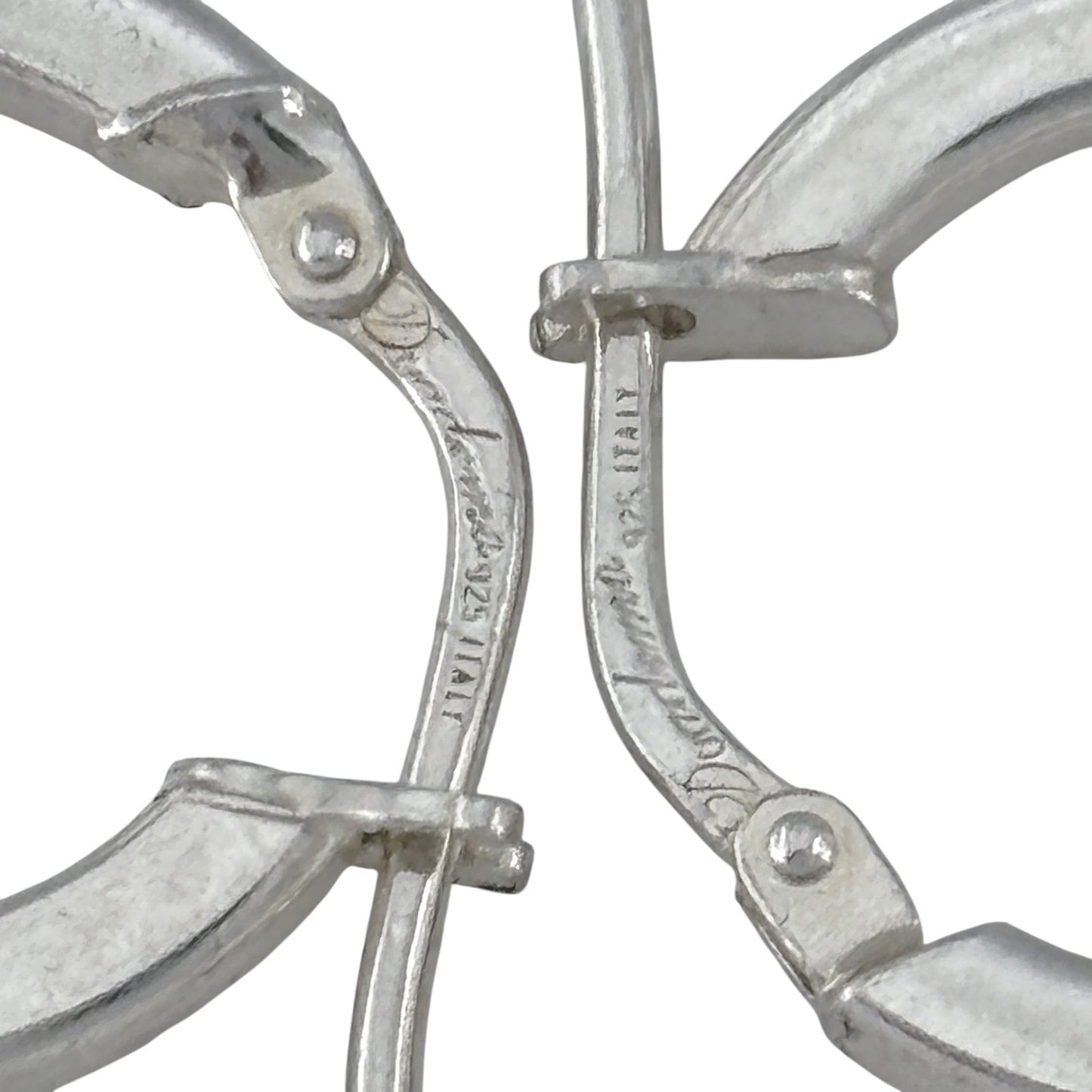 Vintage Sterling Silver 925 Hoop Earrings