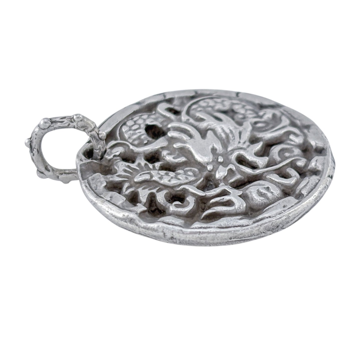 Vintage Sterling Silver 925 Dragon Pendant