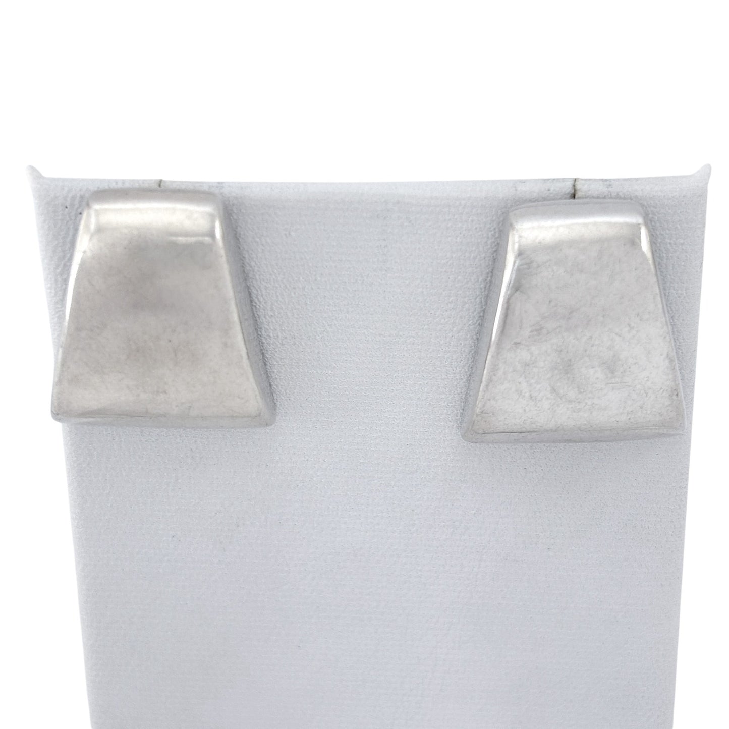 Vintage Sterling Silver 925 Trapezoid Earrings