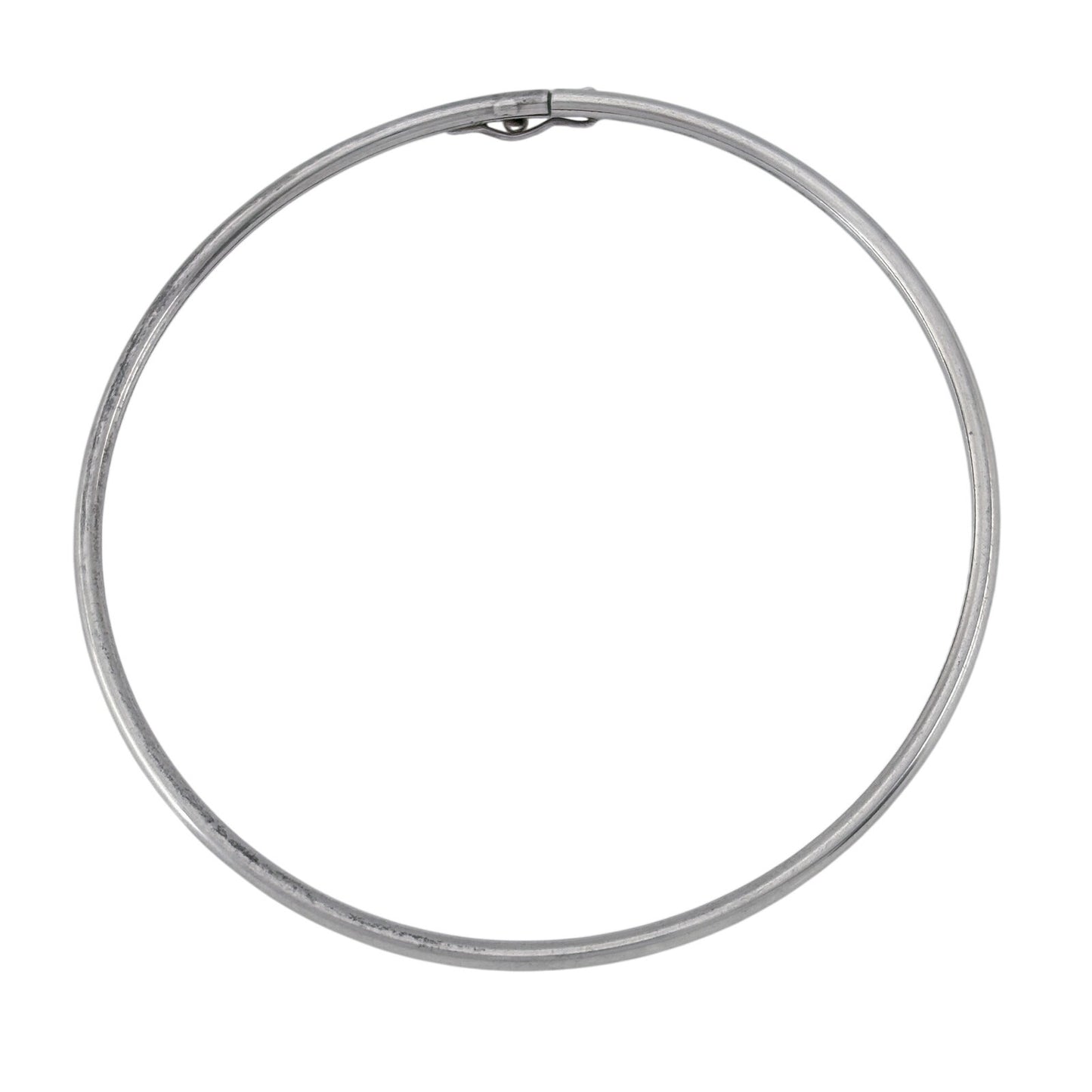 Vintage Sterling Silver 925 Bangle Latch Bracelet 7.5"