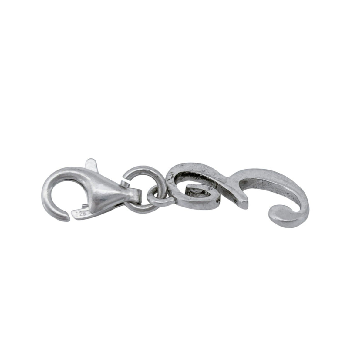 Sterling Silver 925 Letter "3" Charm Pendant