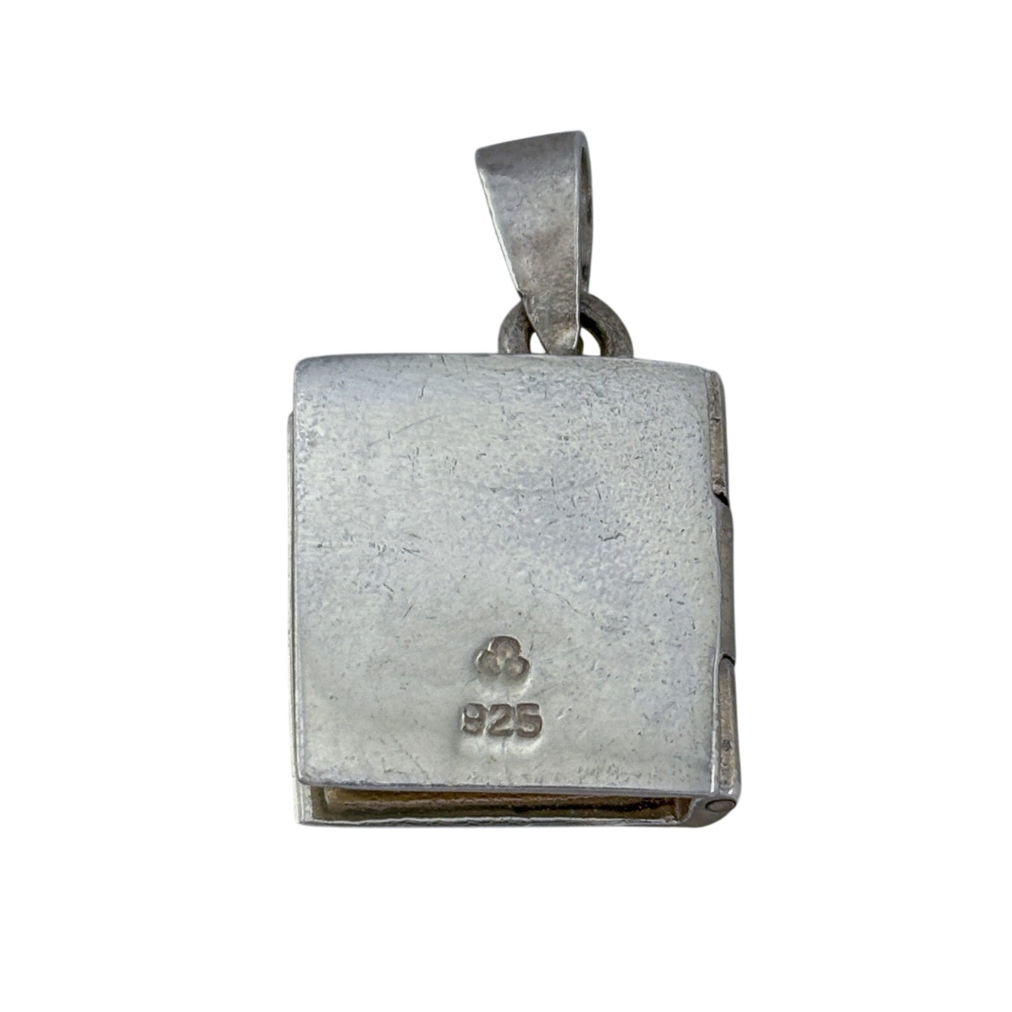 Vintage Sterling Silver 925 Bible Locket Pendant