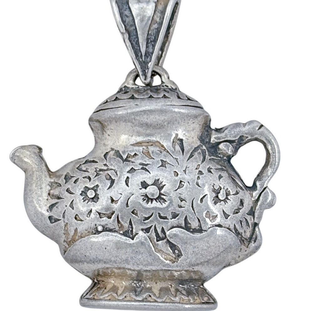 Vintage Sterling Silver 925 Teapot Charm