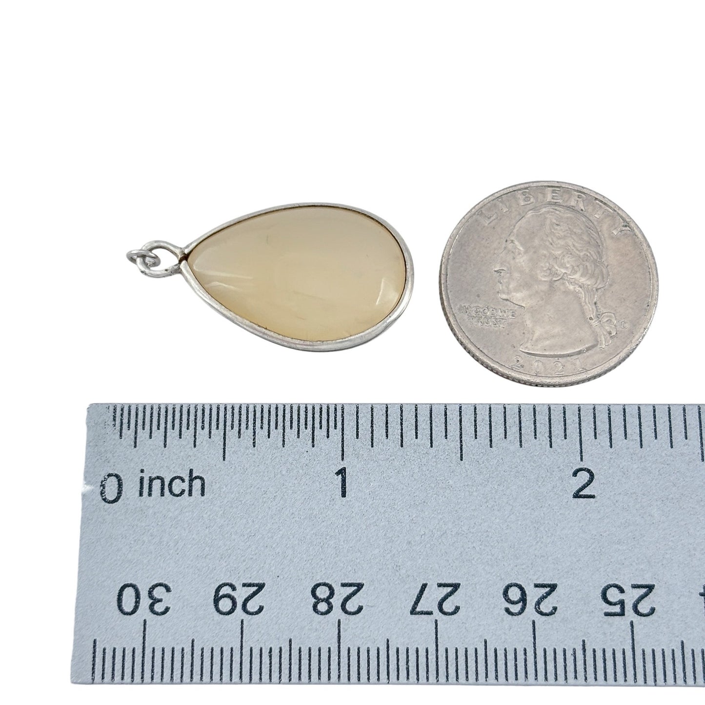Vintage Sterling Silver 925 Chalcedony Pendant