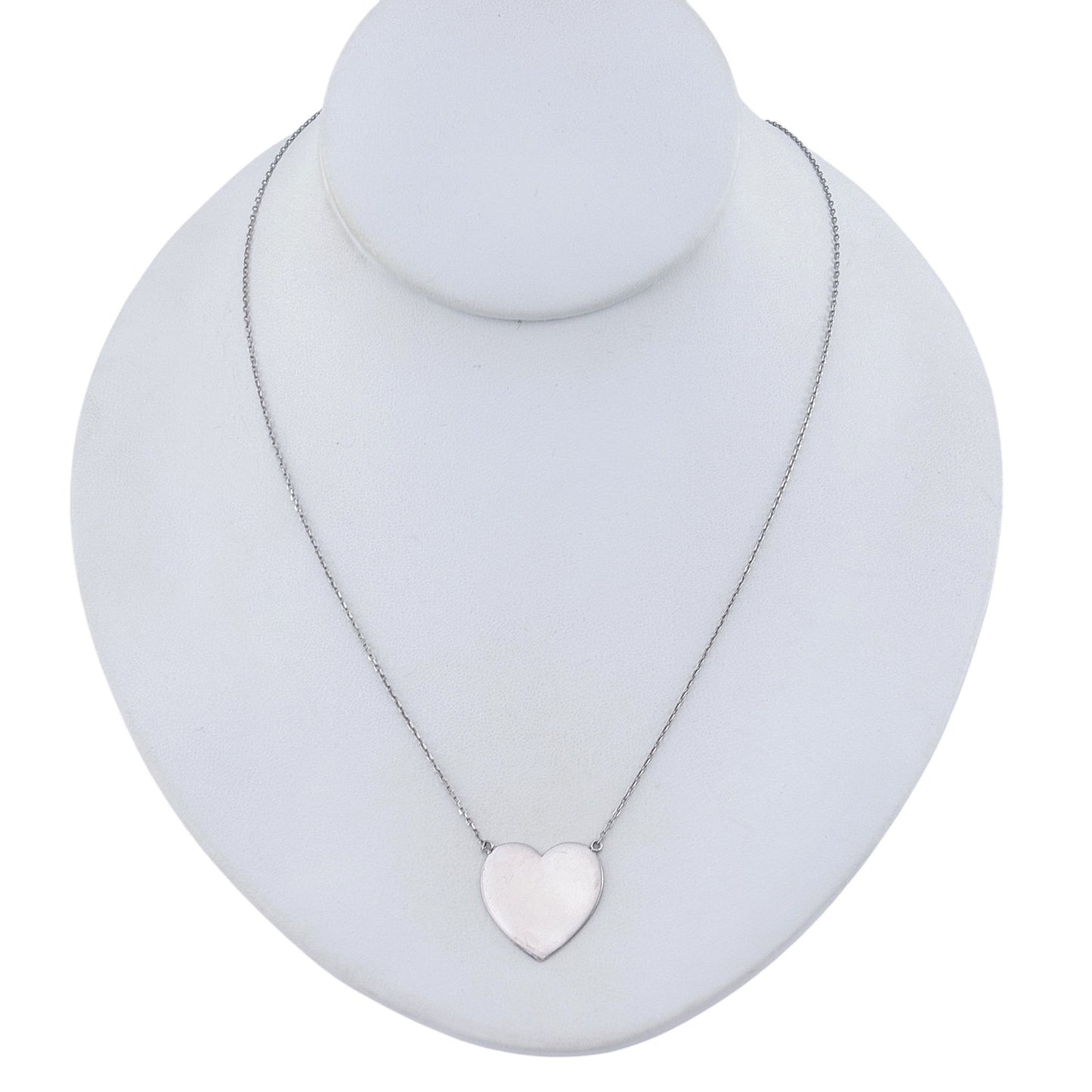 Vintage Melinda Maria Sterling Silver 925 Heart Pendant Necklace 17-18-19"