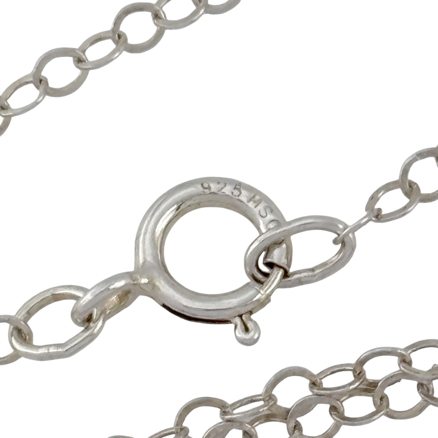 Vintage Sterling Silver 925 Cable Chain Necklace 16"