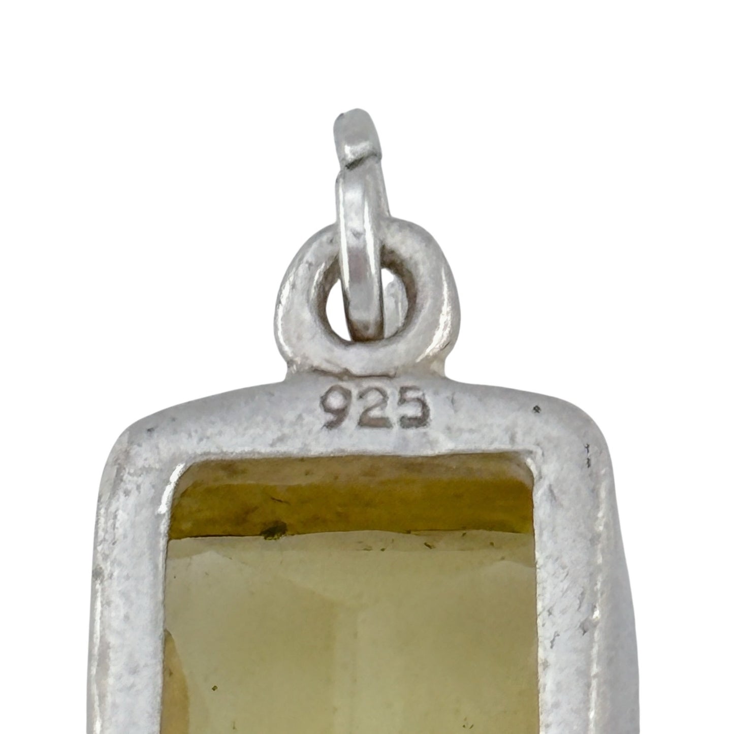 Vintage Sterling Silver 925 Citrine Pendant