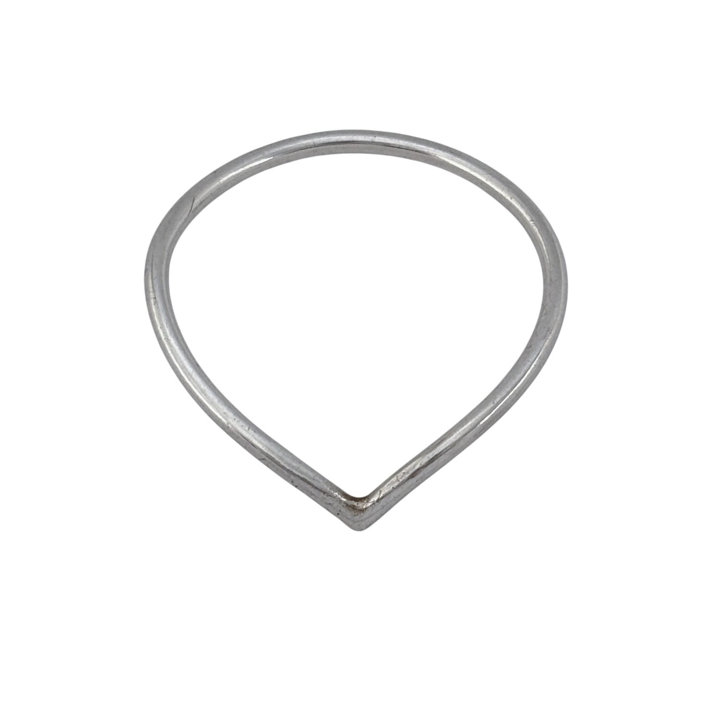 Vintage Sterling Silver 925 Stacking Chevron V Ring Size 8