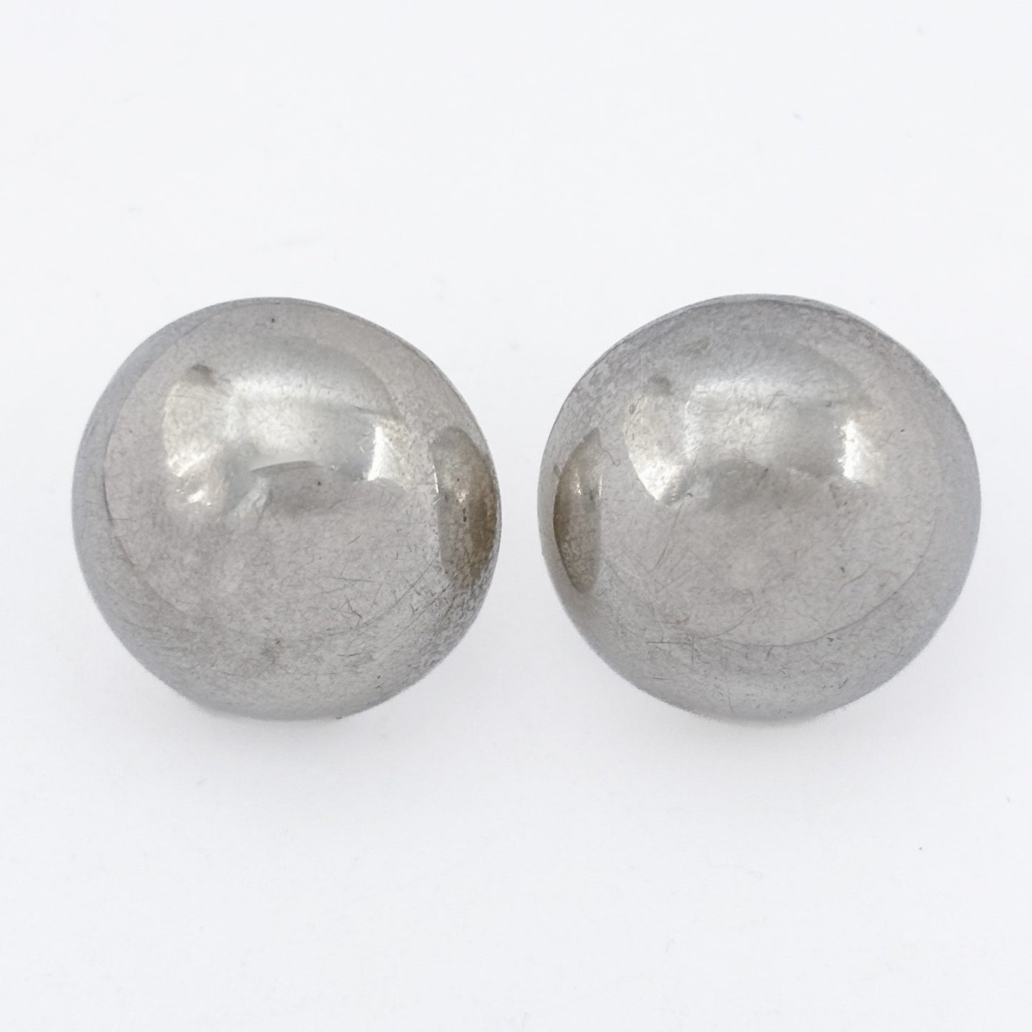 Vintage Sterling Silver 925 Dome Post Earrings