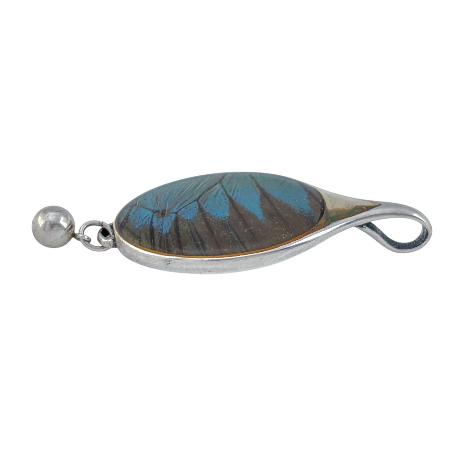 Vintage Barbra Bosco Sterling Silver 925 Morpho Butterfly Pendant