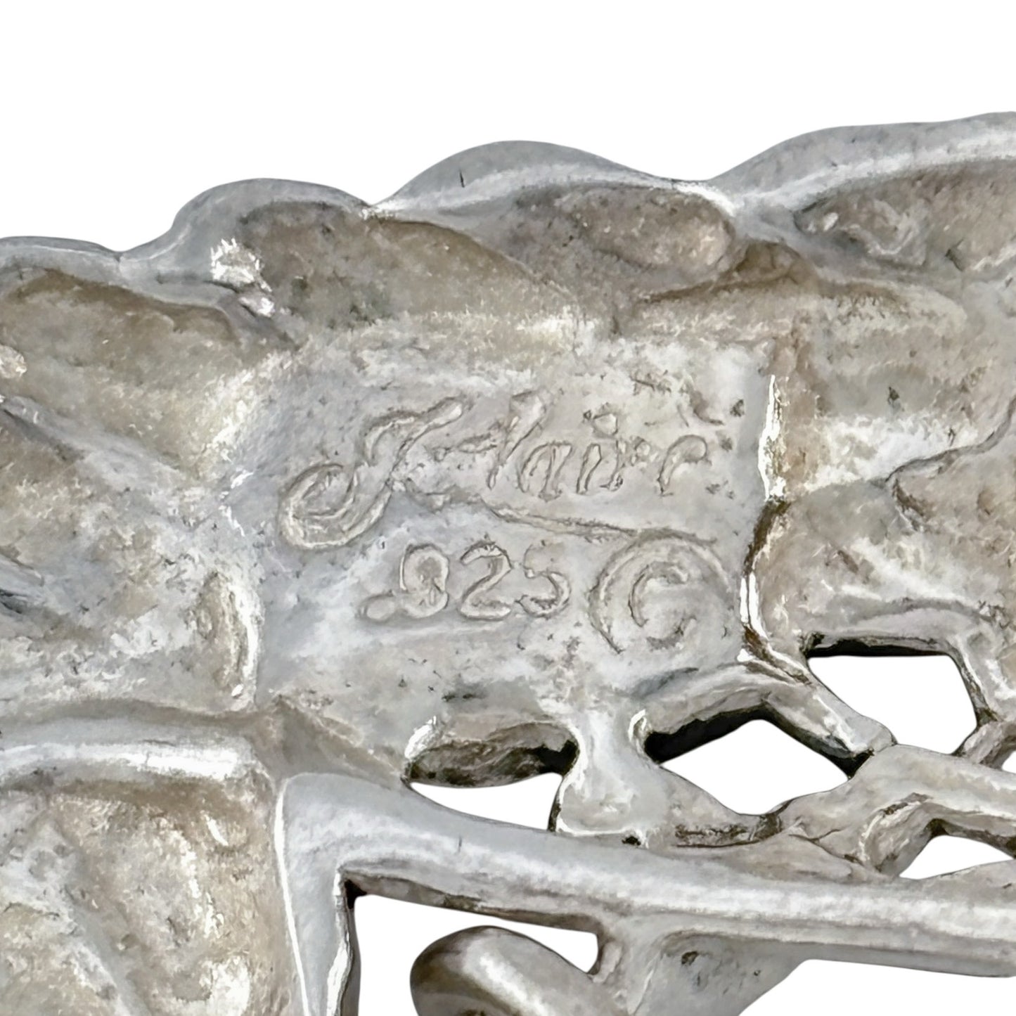Vintage Jezlaine Sterling Silver 925 Rocking Horse Brooch
