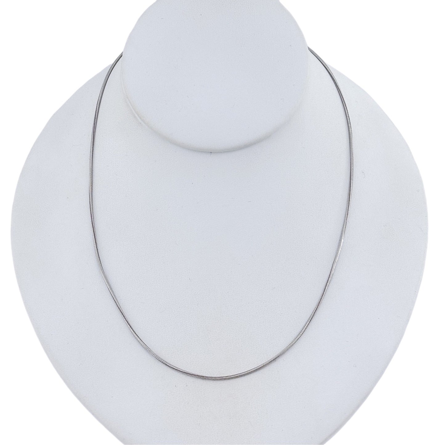 Vintage Italy Sterling Silver 925 Snake Chain Necklace 17.5"