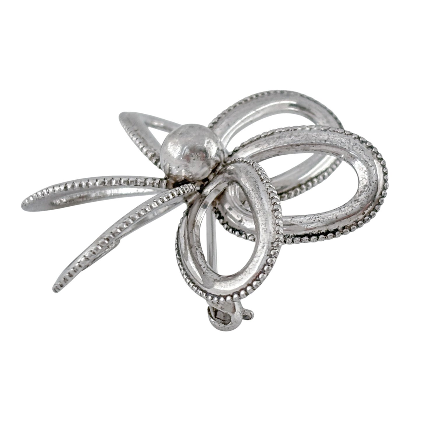 Vintage Sterling Silver 925 Flower Brooch