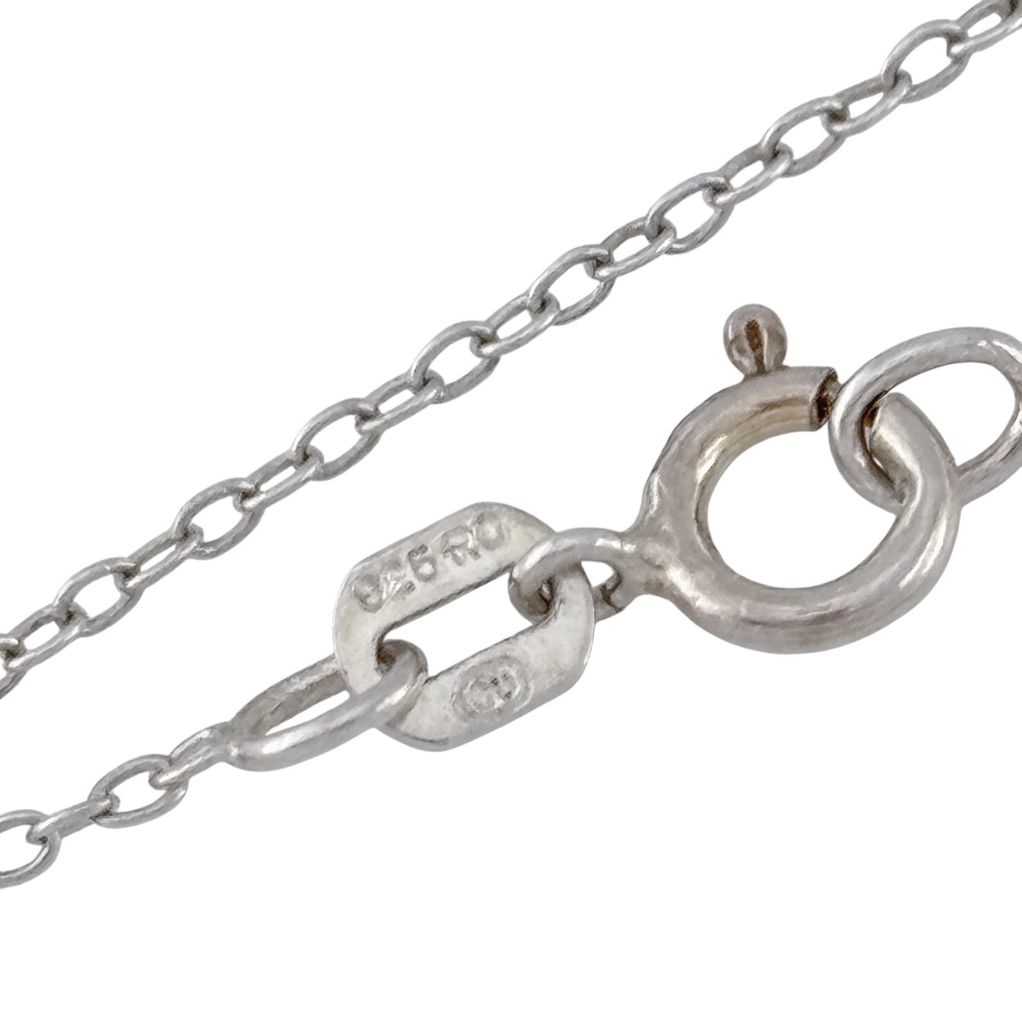 Vintage Sterling Silver 925 Cable Link Chain Necklace 17"
