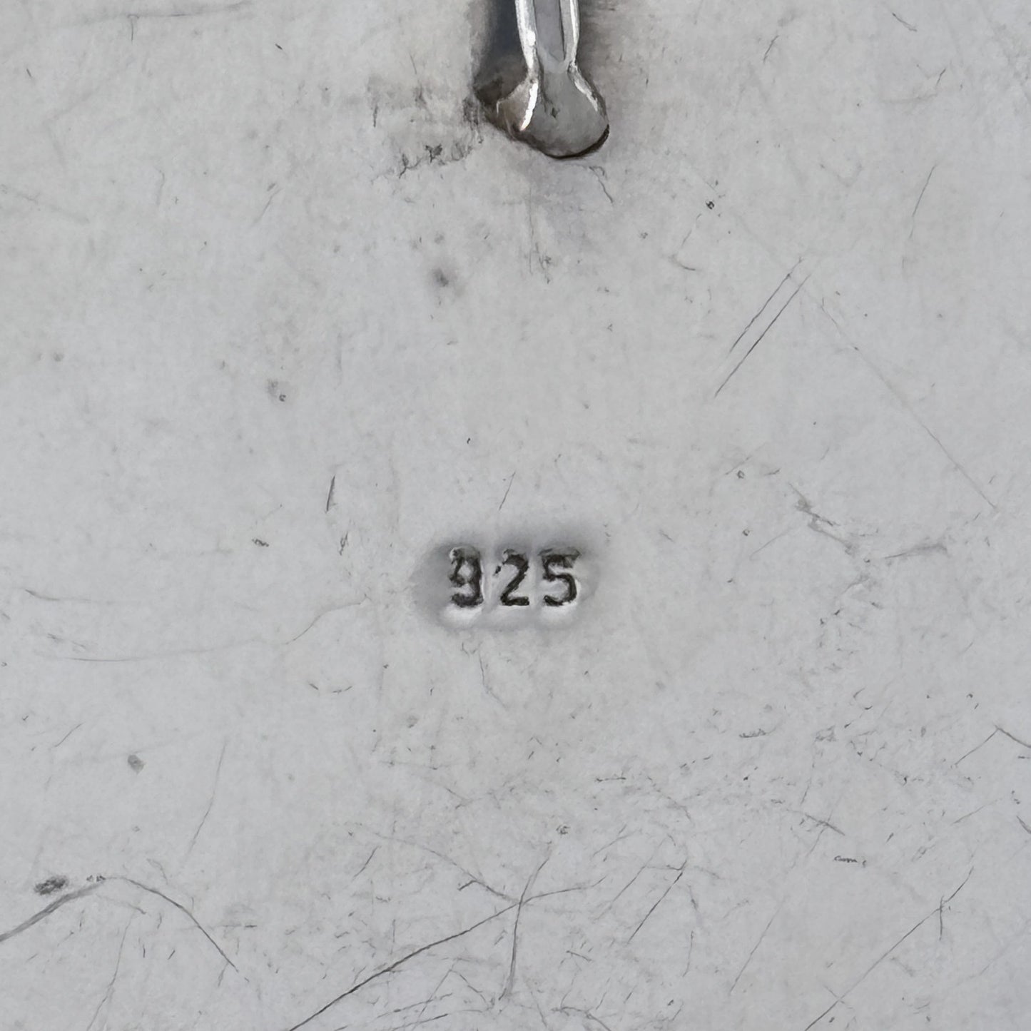 Vintage Sterling Silver 925 Spiral Disk Pendant
