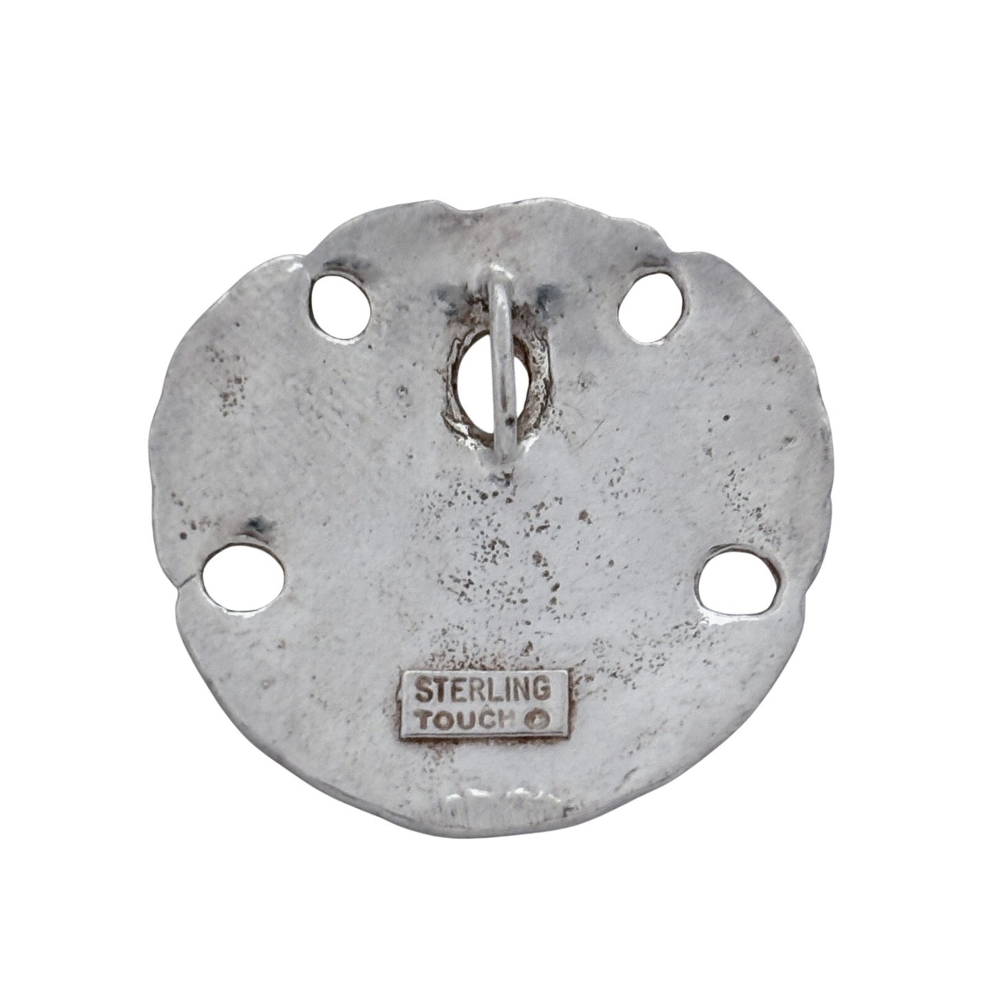 Vintage Sterling Silver 925 Sand Dollar Pendant