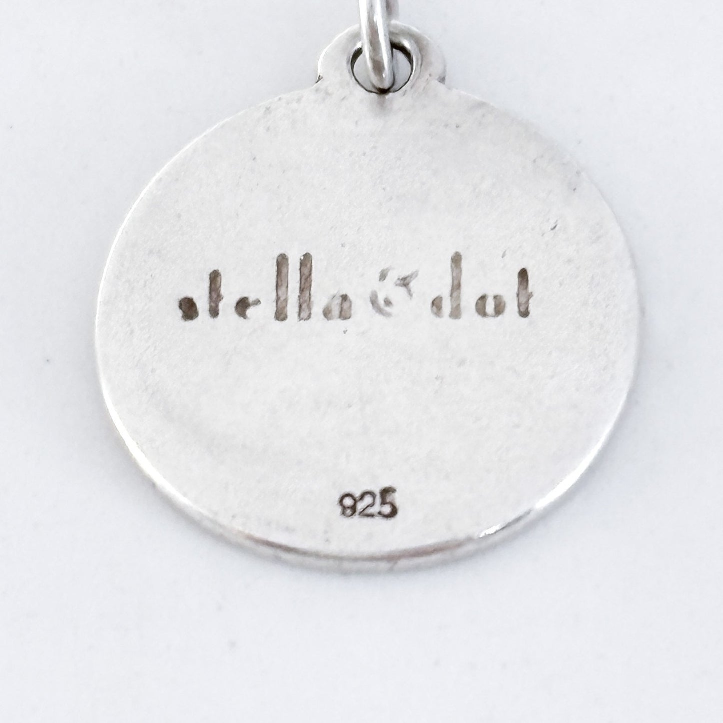 Vintage Sterling Silver 925 Round Initial “B” Charm Pendant