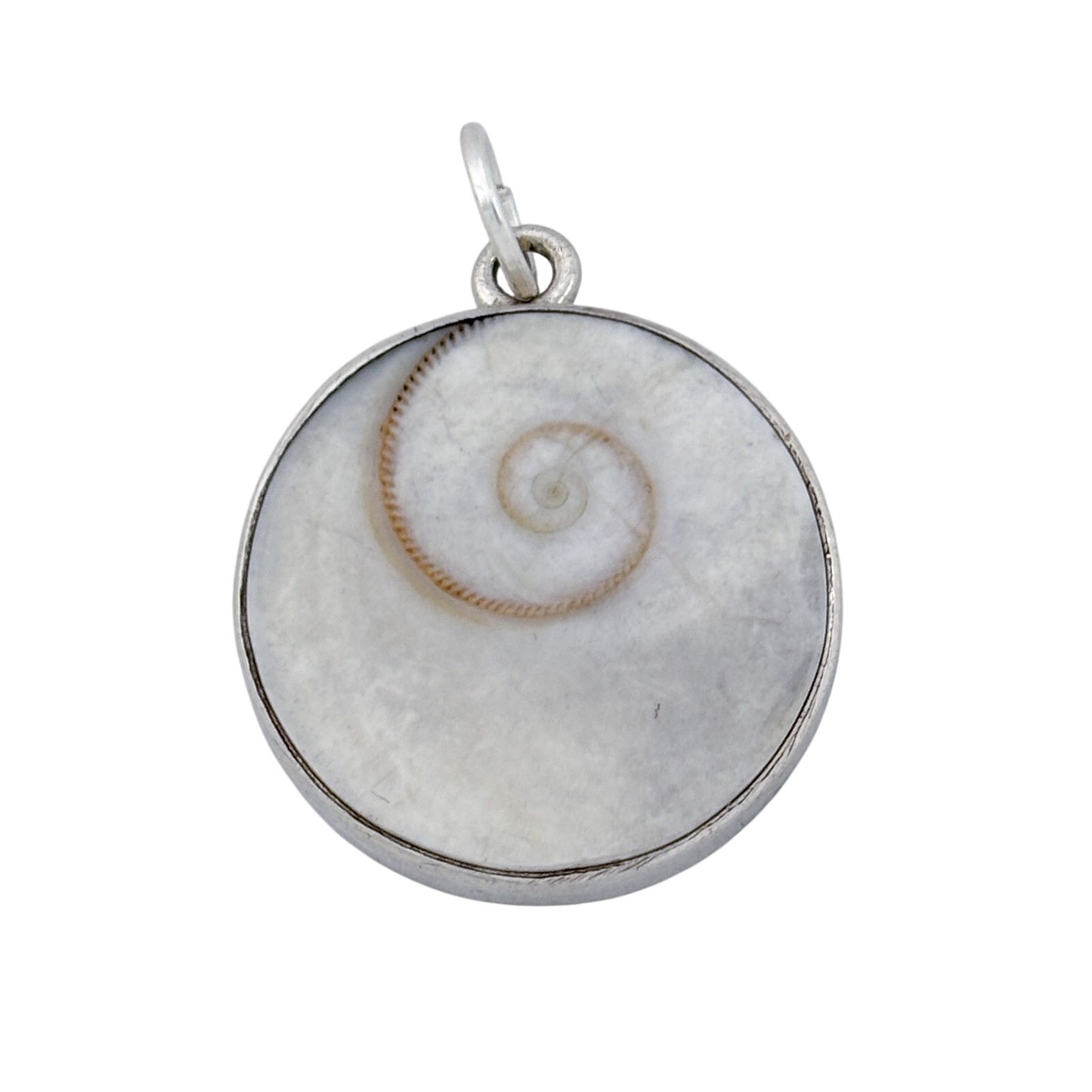 Vintage Sterling Silver 925 Spiral Shell Pendant