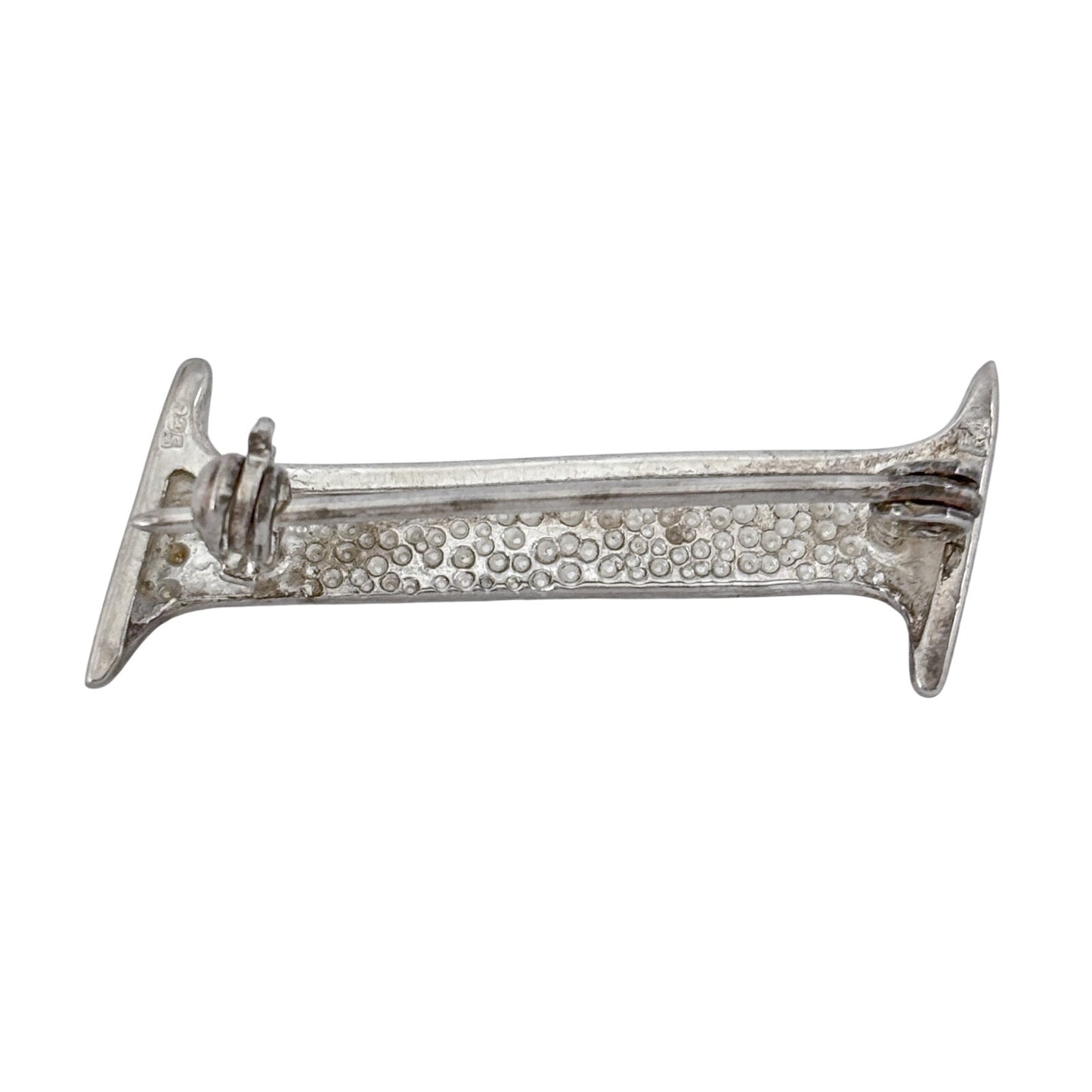 Vintage Sterling Silver 925 Letter I Brooch