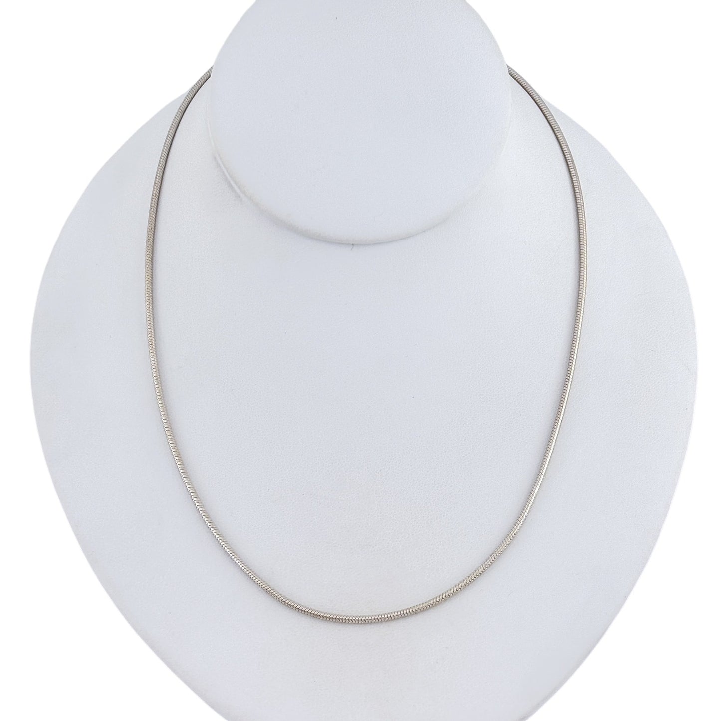 Vintage Sterling Silver 925 Snake Chain Necklace 18"