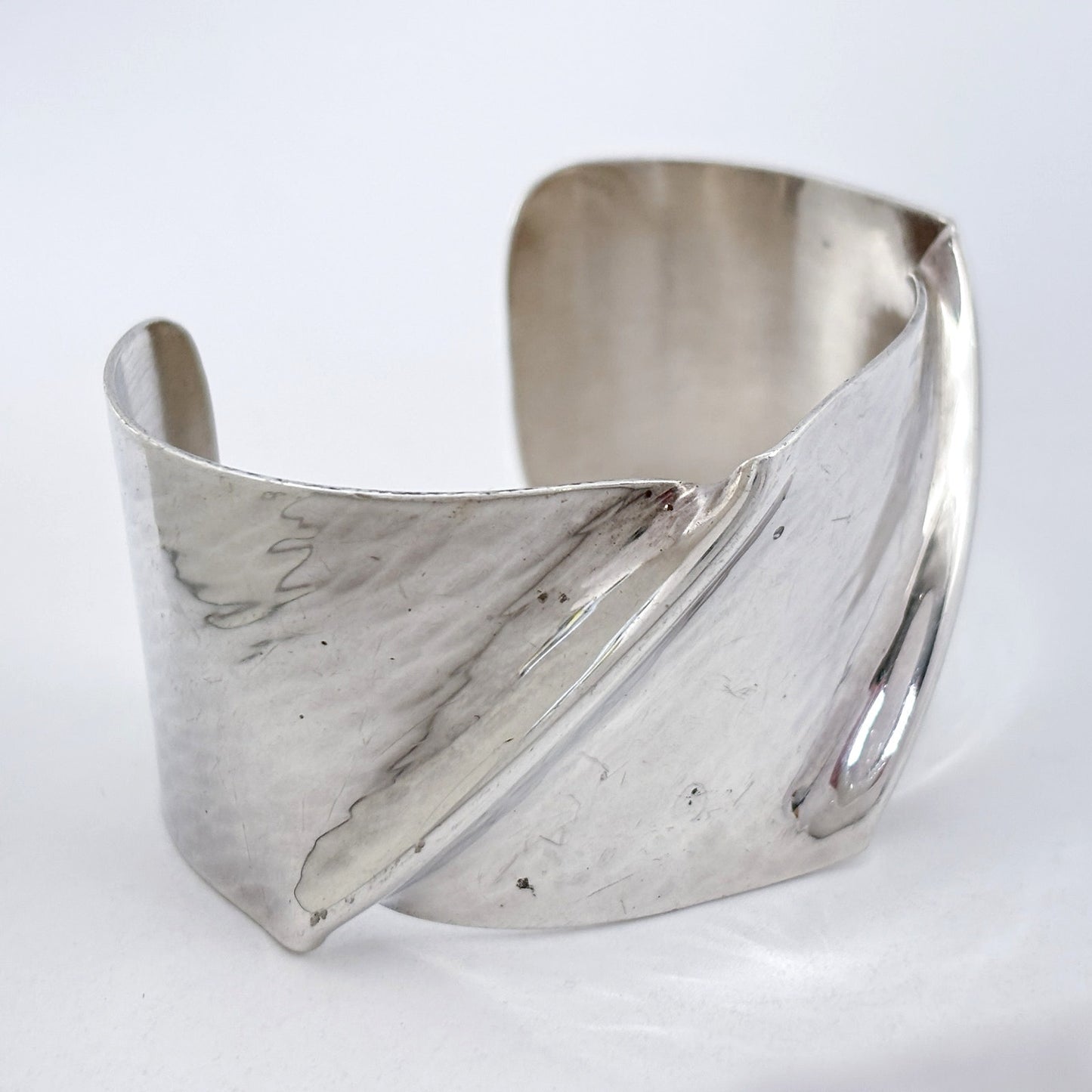 Vintage David Epstein Sterling Silver 925 Twisted Cuff Bracelet 6"