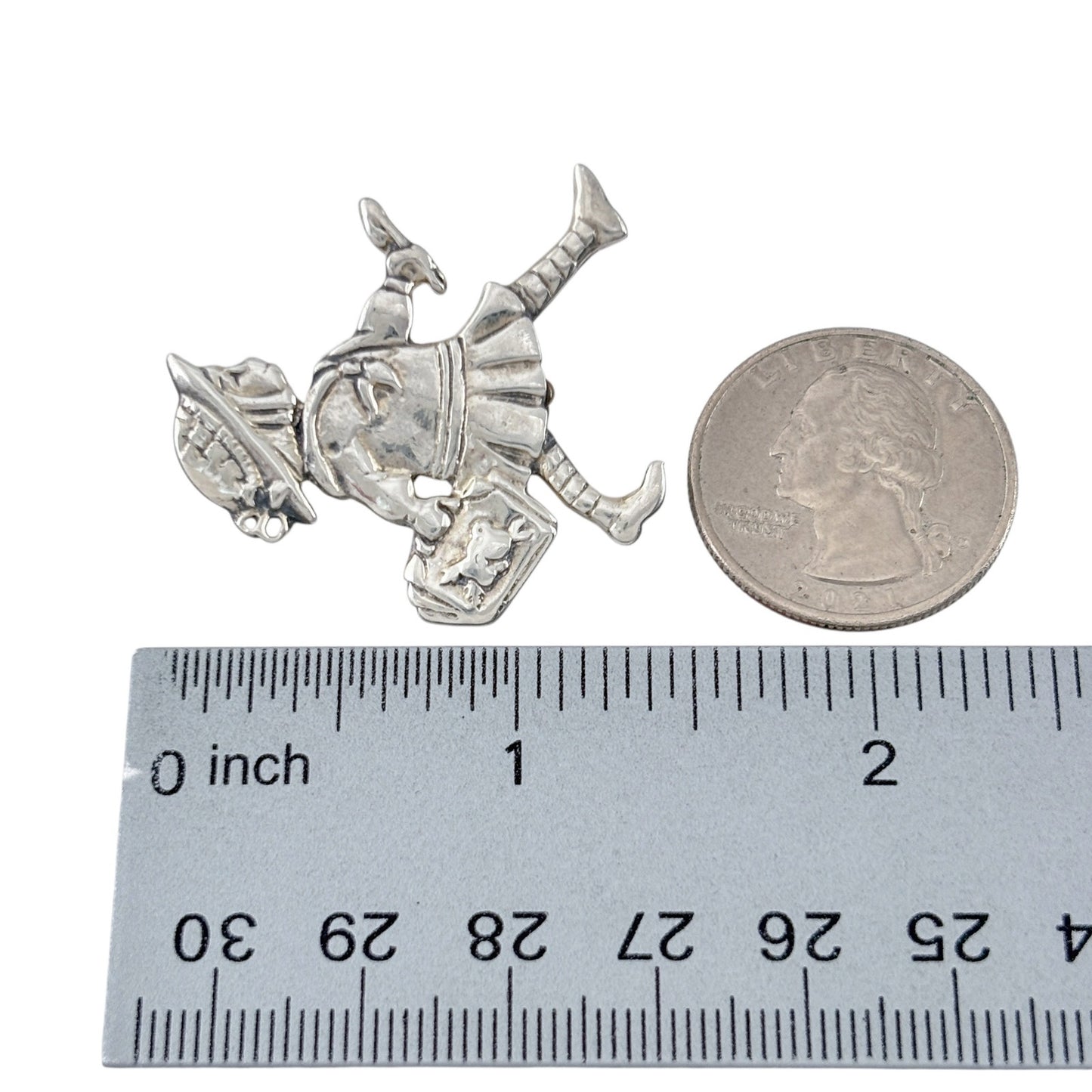 Vintage Mary Engelbreit Sterling Silver 925 Little Girl Brooch