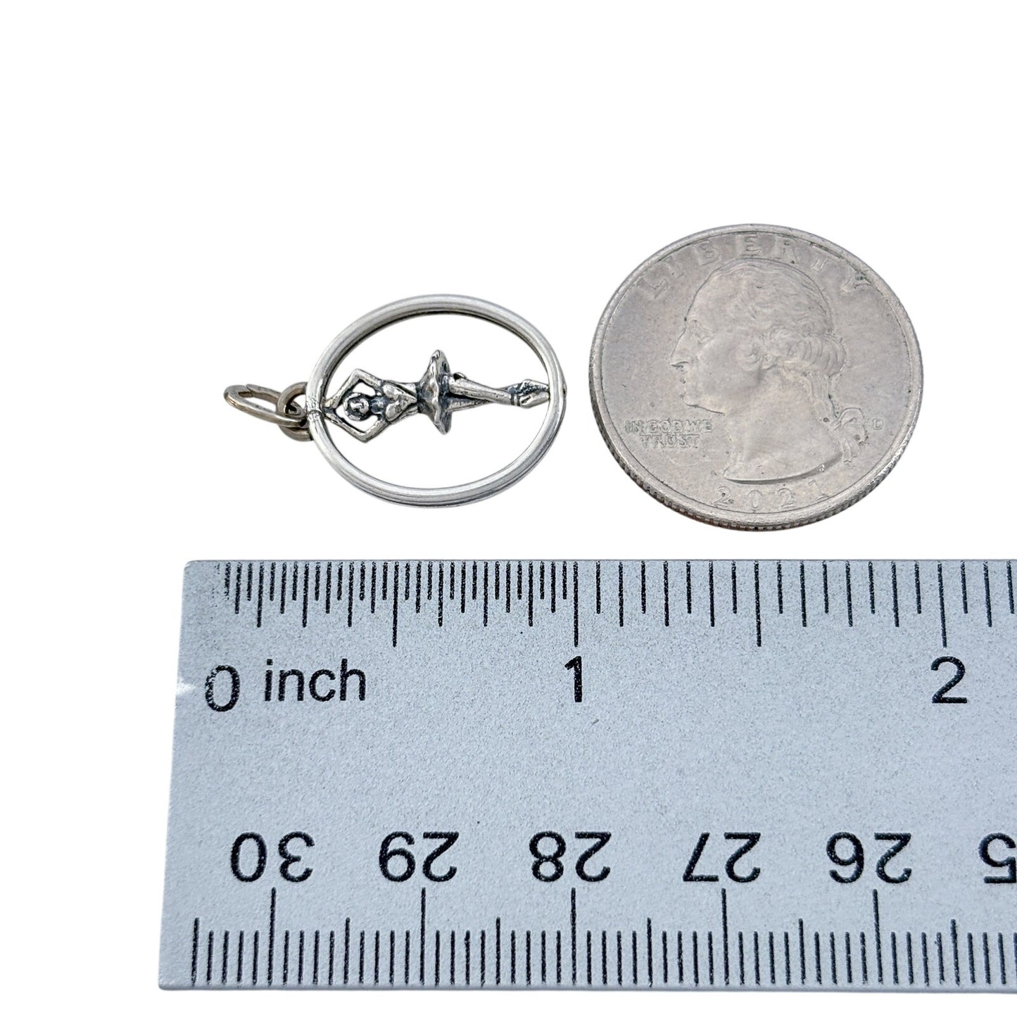 Vintage Sterling Silver 925 Ballerina Spinning Ballet Charm