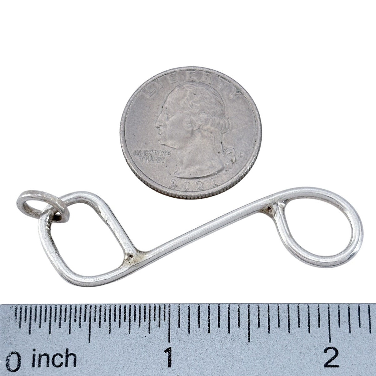 Vintage Sterling Silver 925 Music Note Charm Pendant